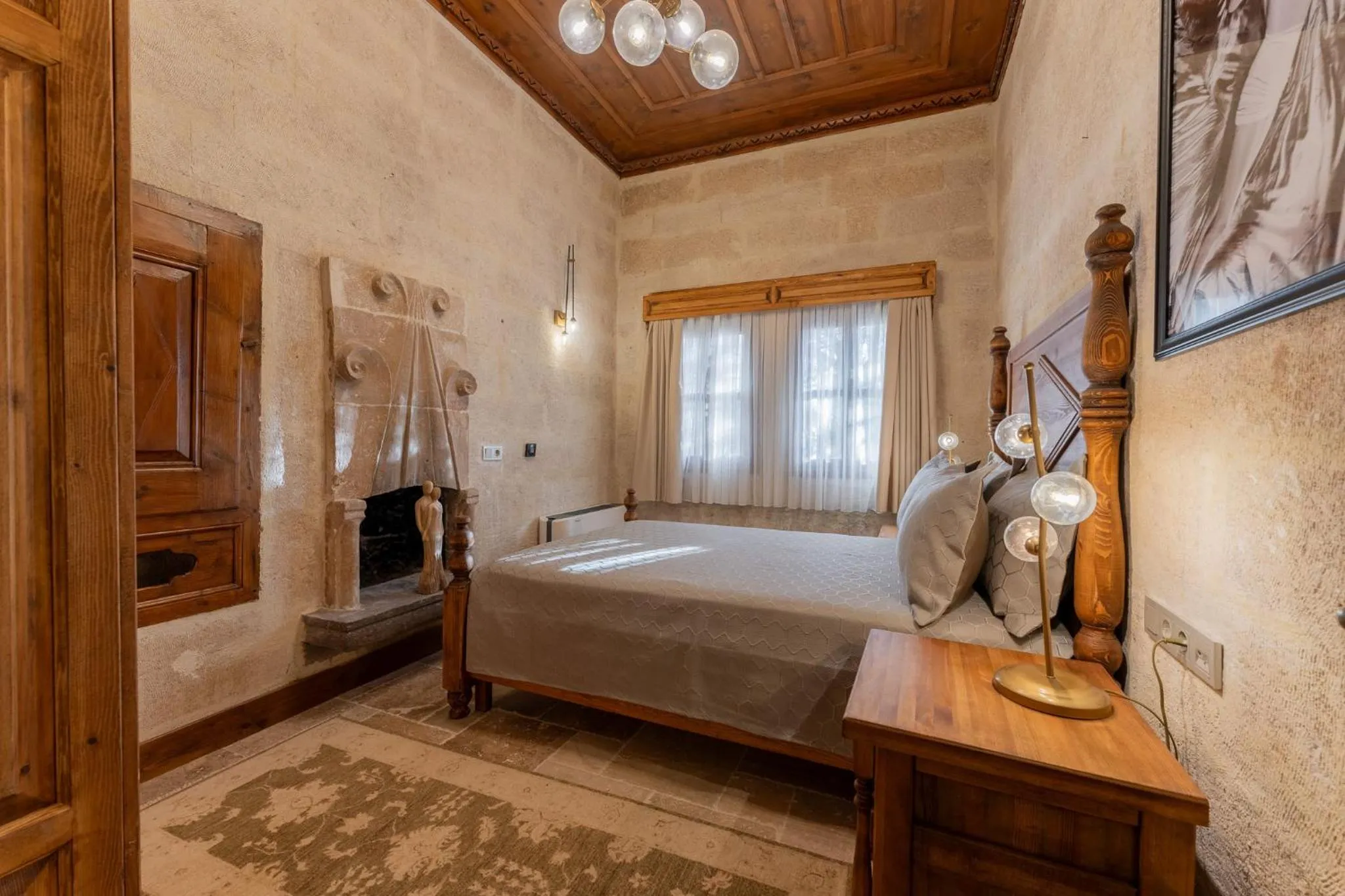 Bed in Asmalı Konak Cave Suites