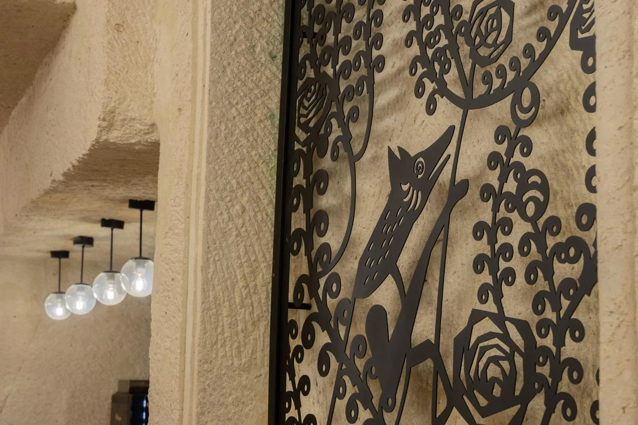 Decorative detail in Asmalı Konak Cave Suites