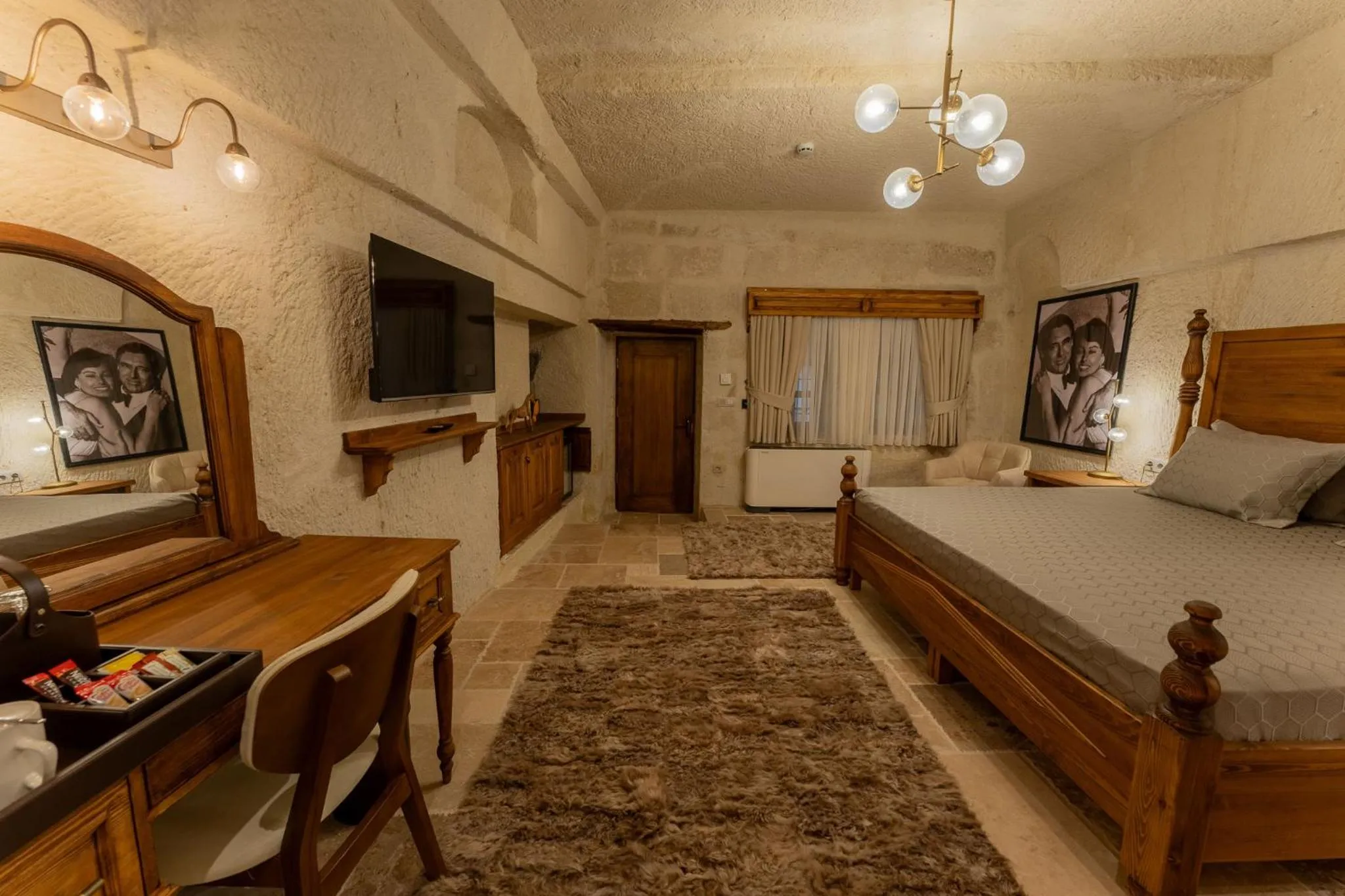 Bed in Asmalı Konak Cave Suites