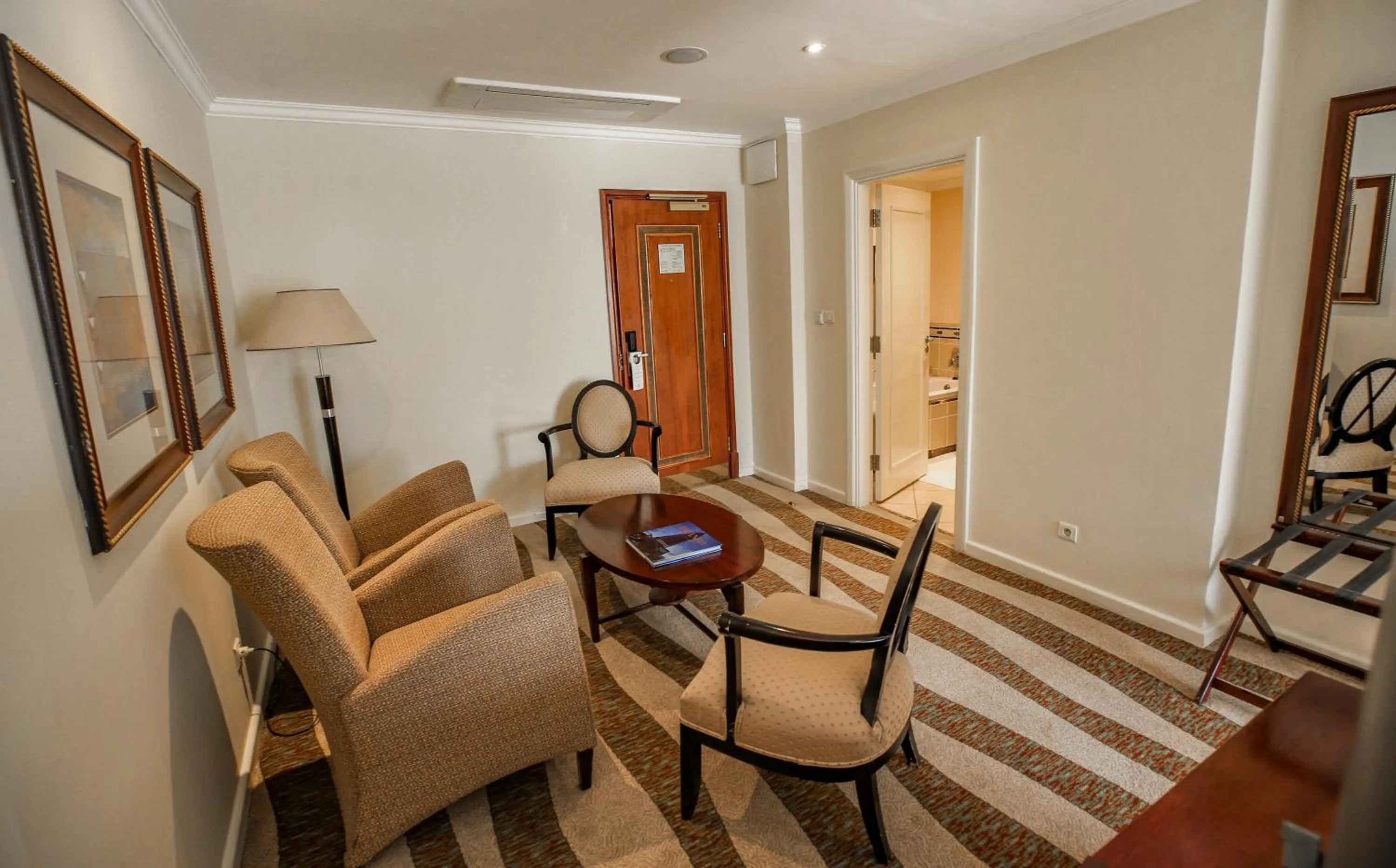 Seating area in Kigali Serena Hotel