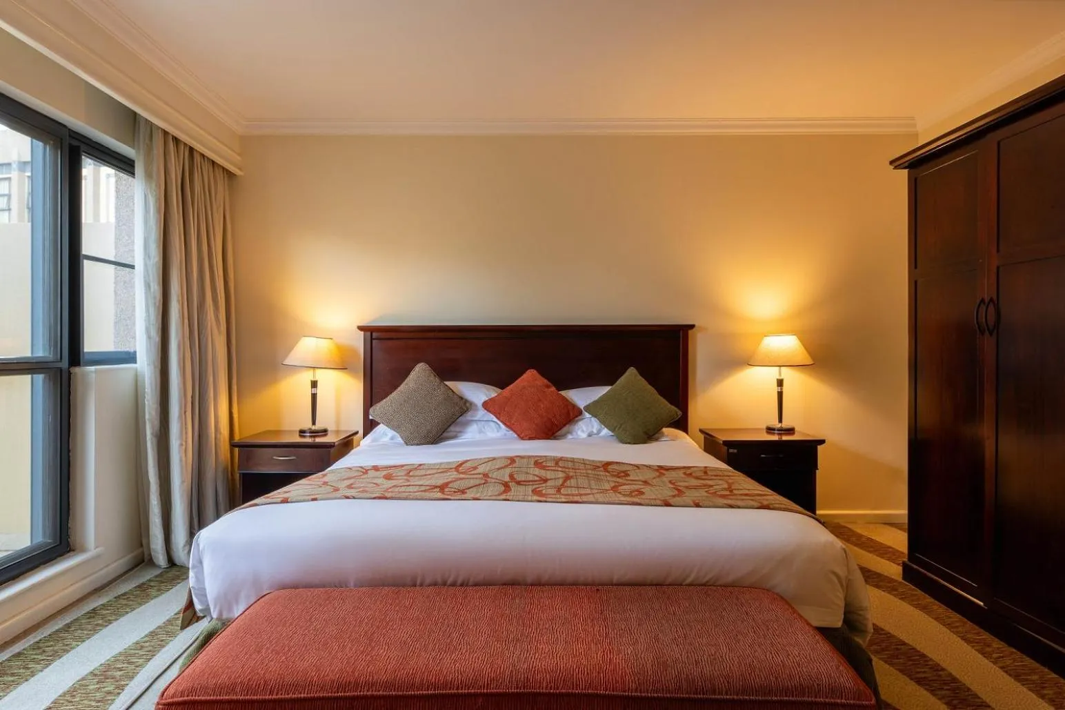 Bed in Kigali Serena Hotel