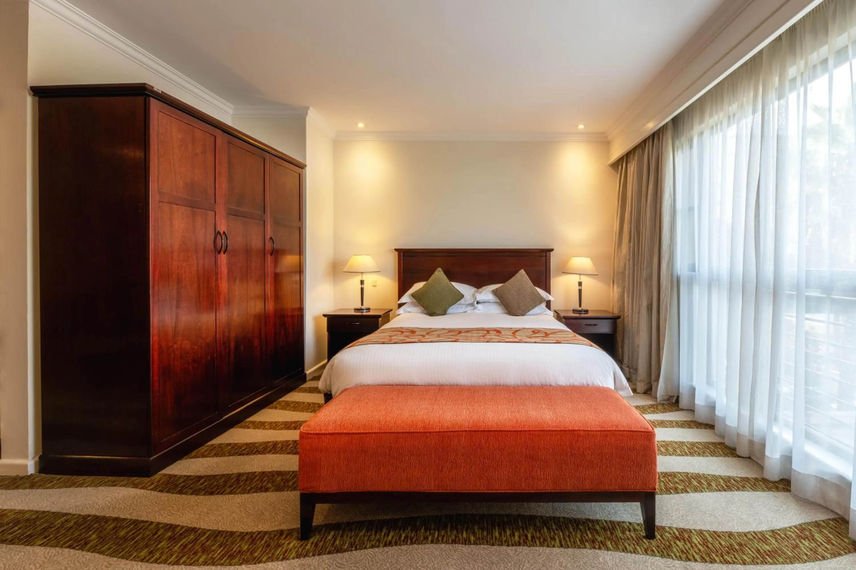 Bed in Kigali Serena Hotel