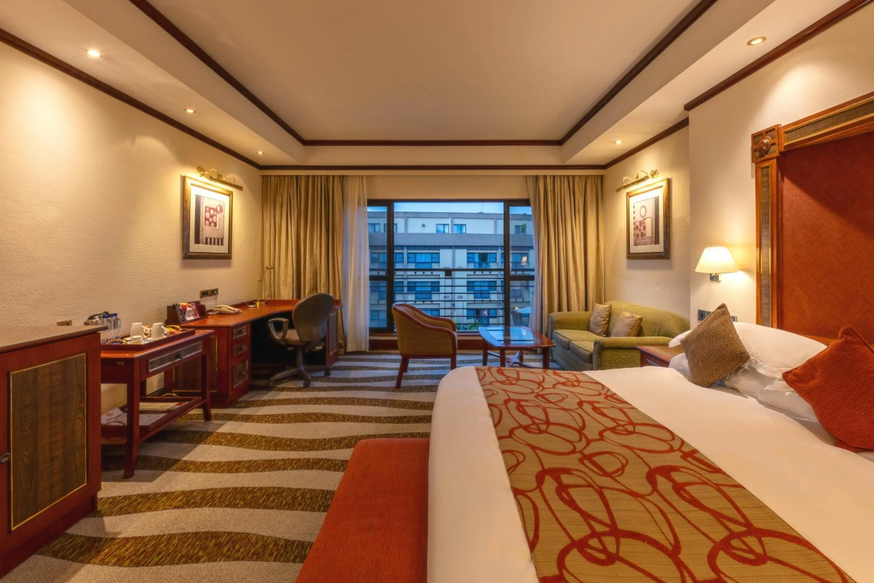 Bed in Kigali Serena Hotel