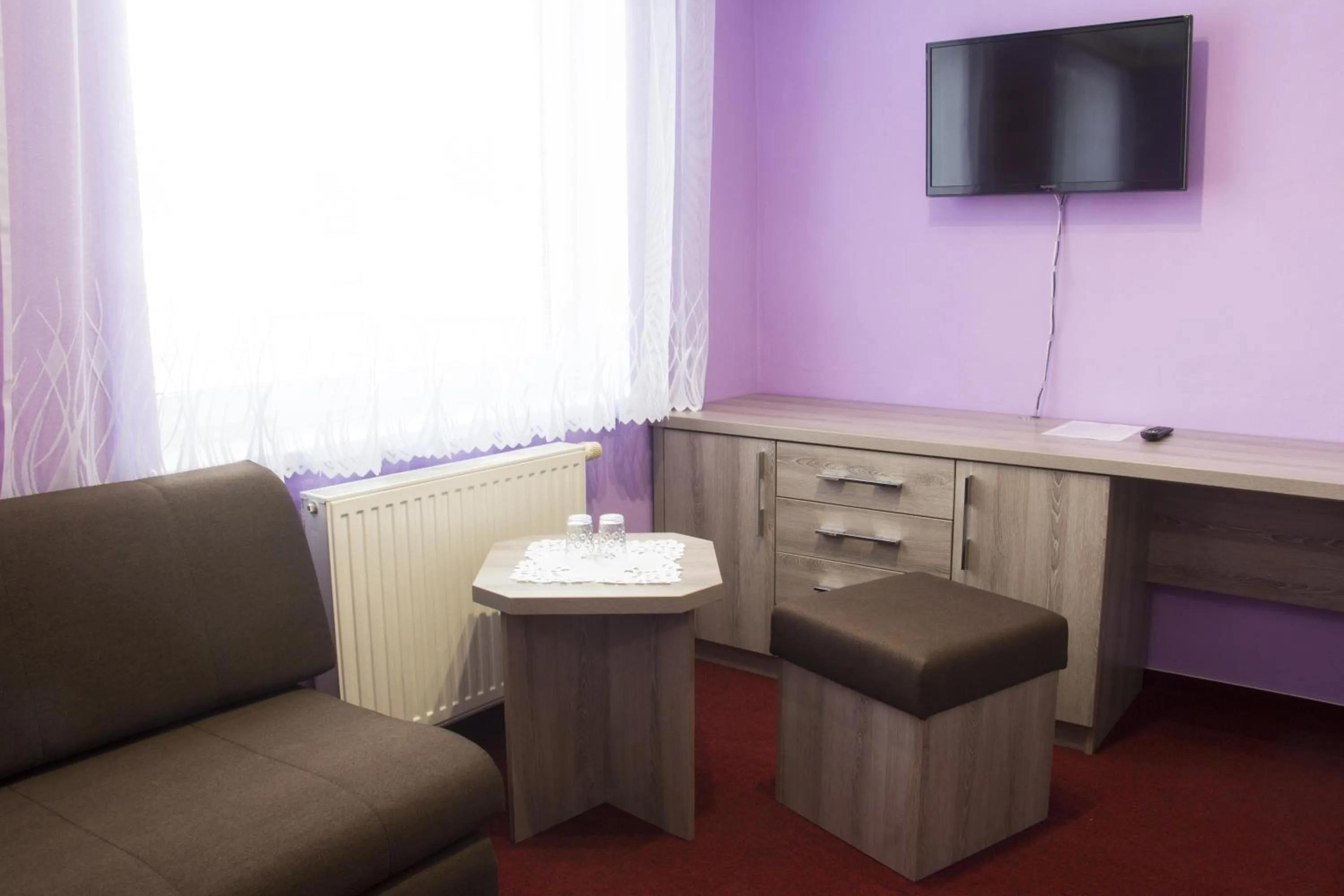 Seating area in Motel Pávov