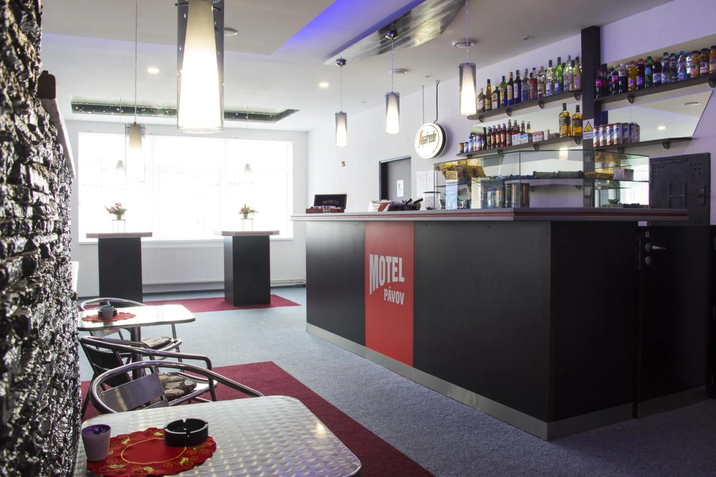 Lobby or reception in Motel Pávov