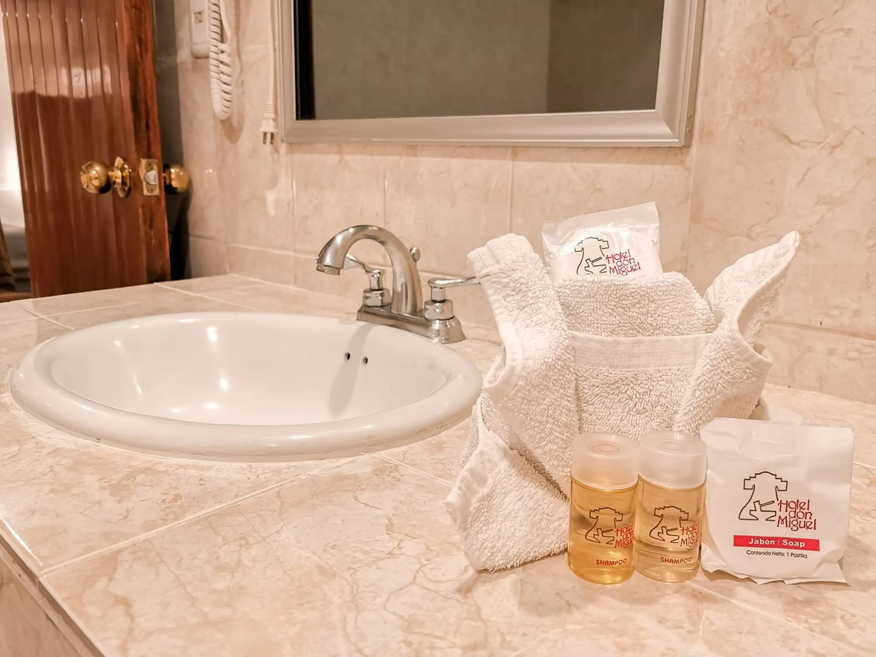 Bathroom in HOTEL DON MIGUEl