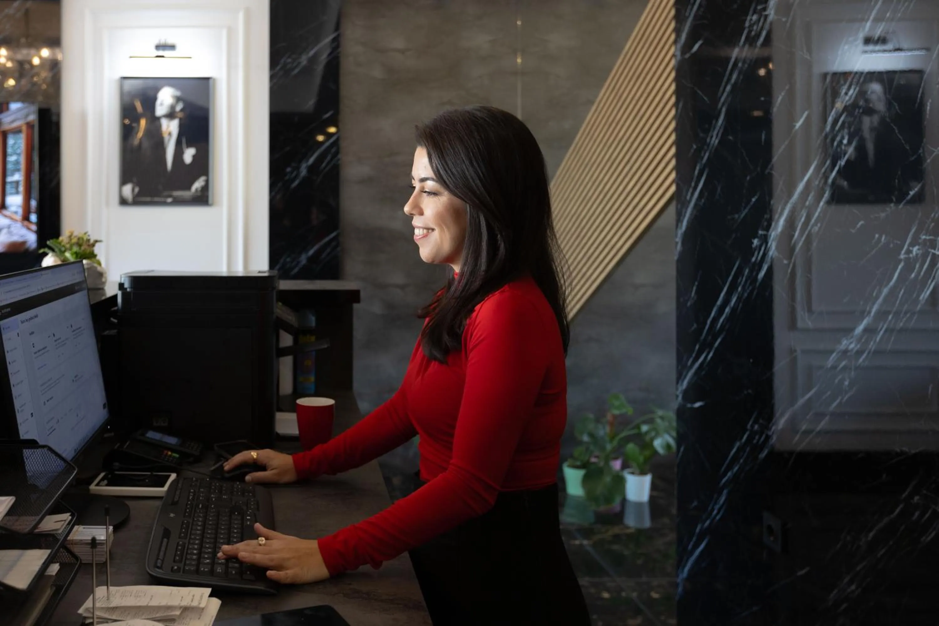 Lobby or reception in Restway Hotel