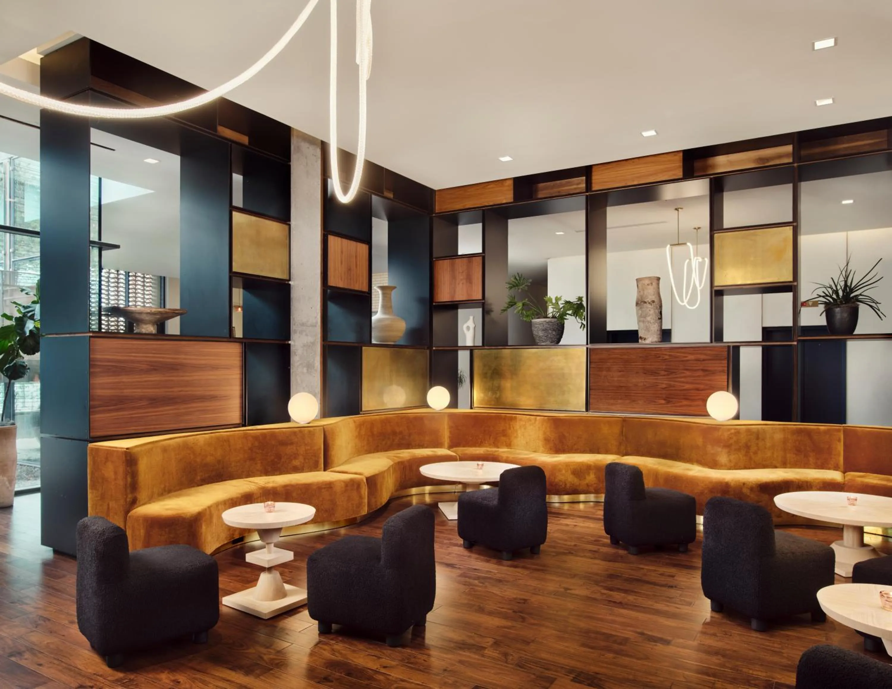 Seating area in South Congress Hotel