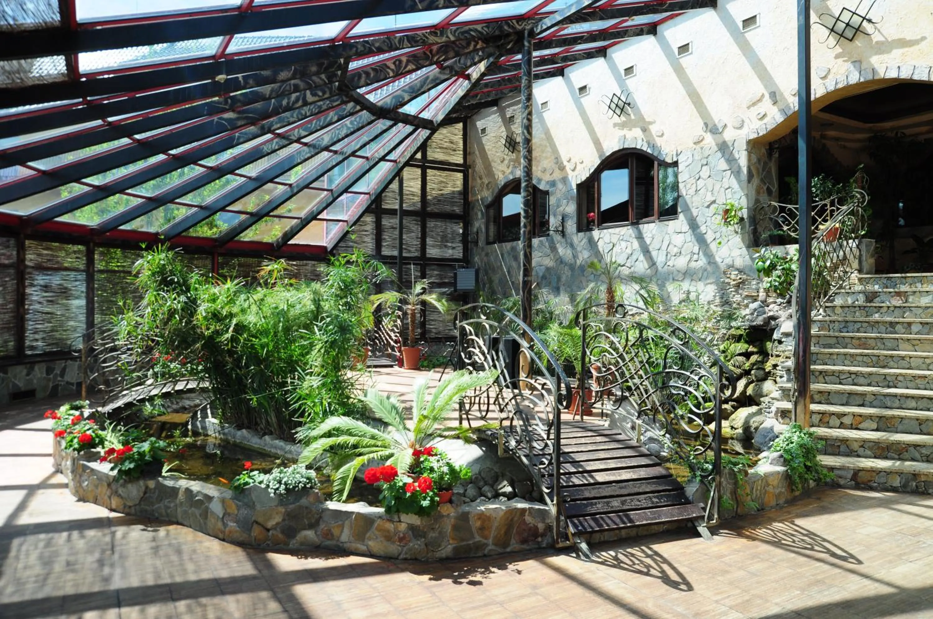 Patio in Manor Hotel