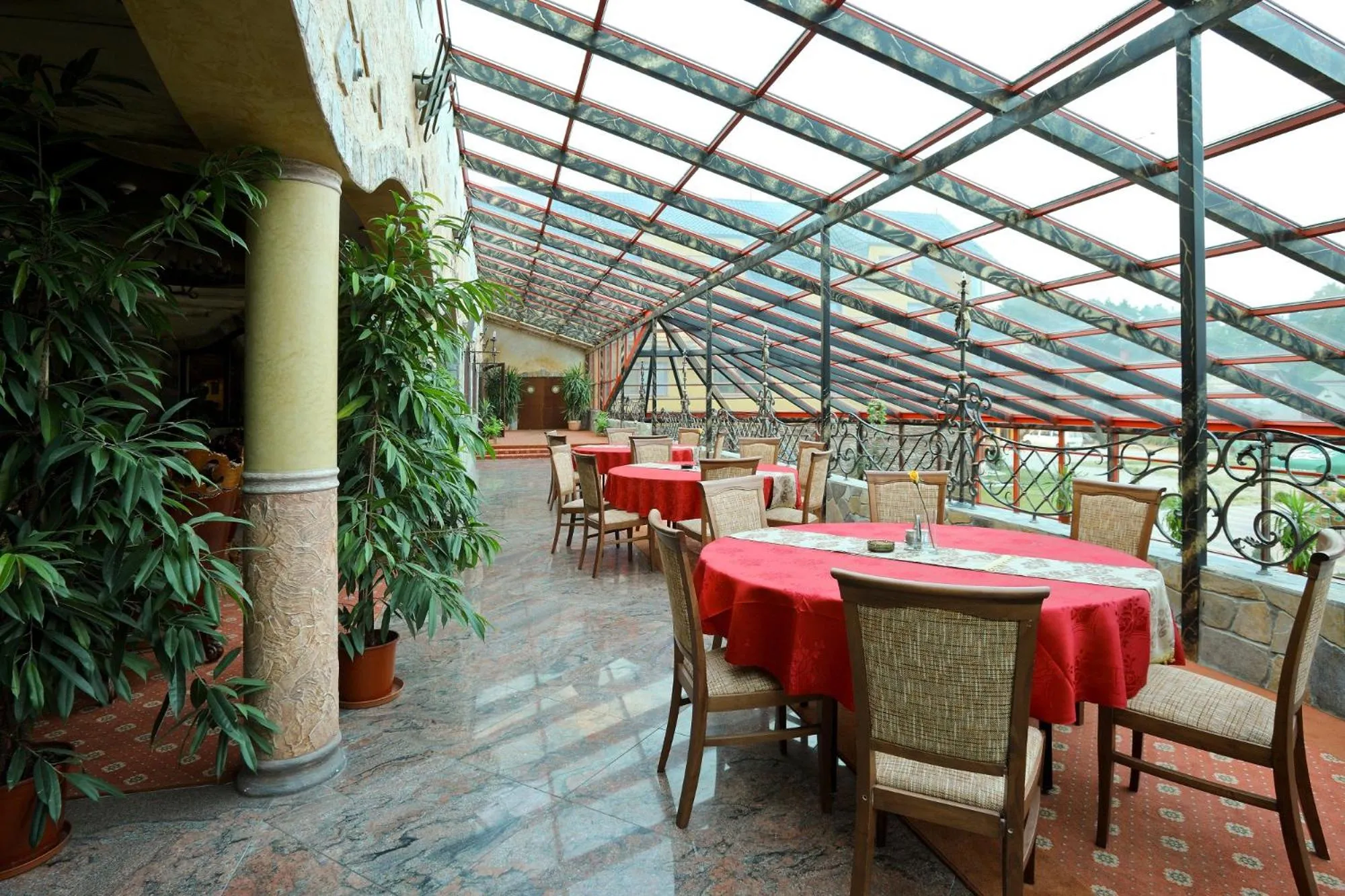 Patio in Manor Hotel