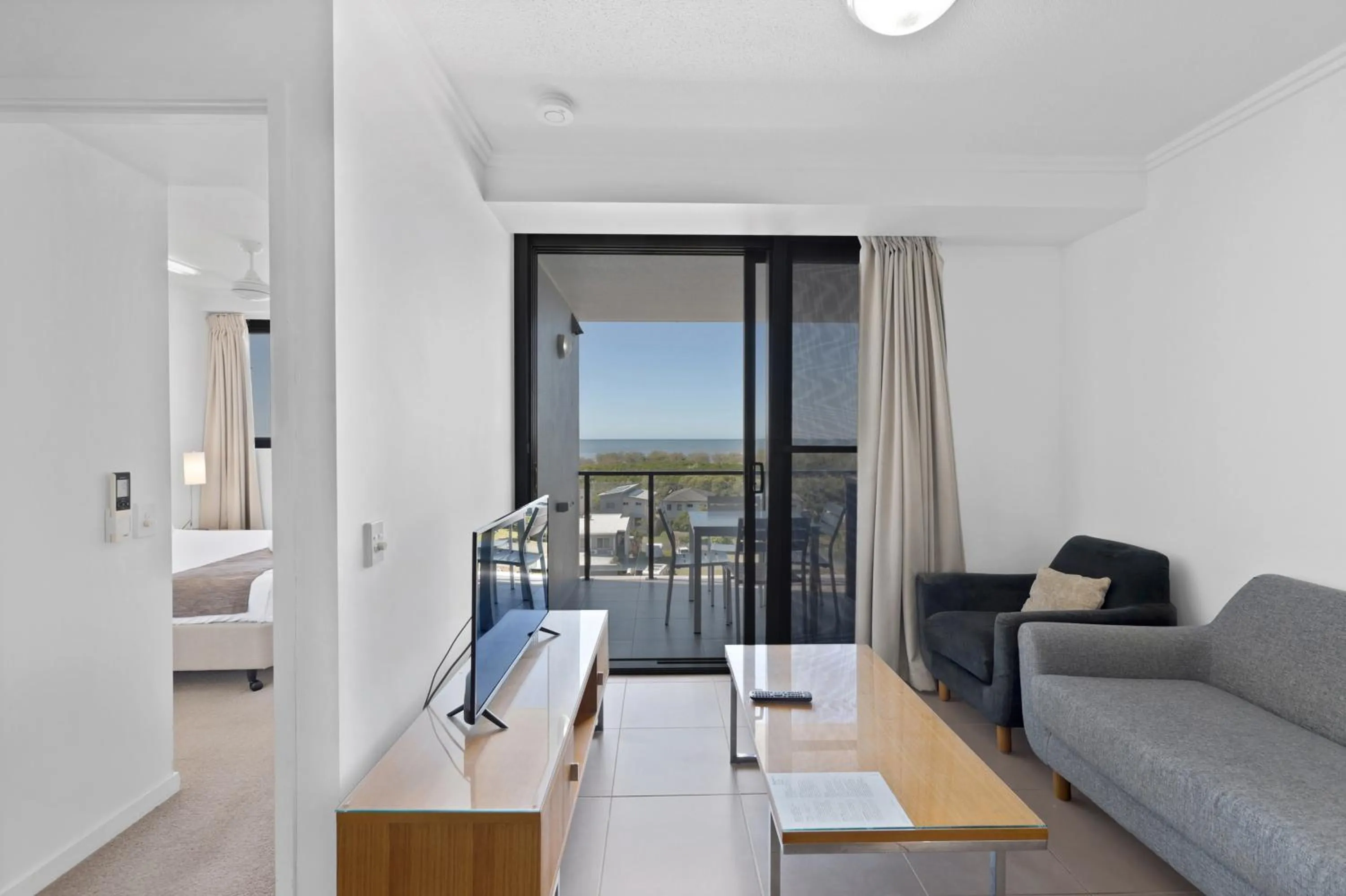 Living room in Pacific Sands Apartments Mackay