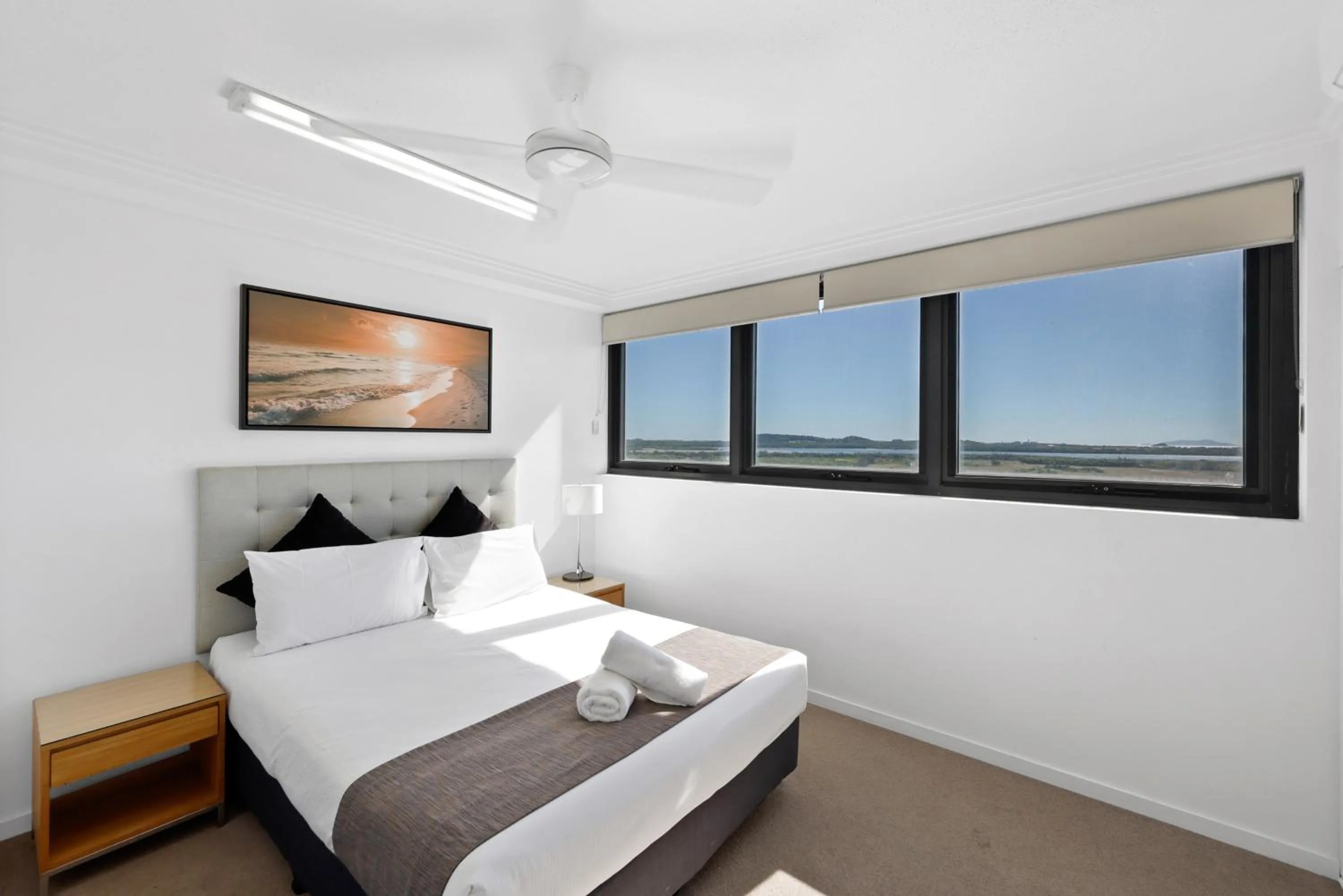 Bedroom, Bed in Pacific Sands Apartments Mackay