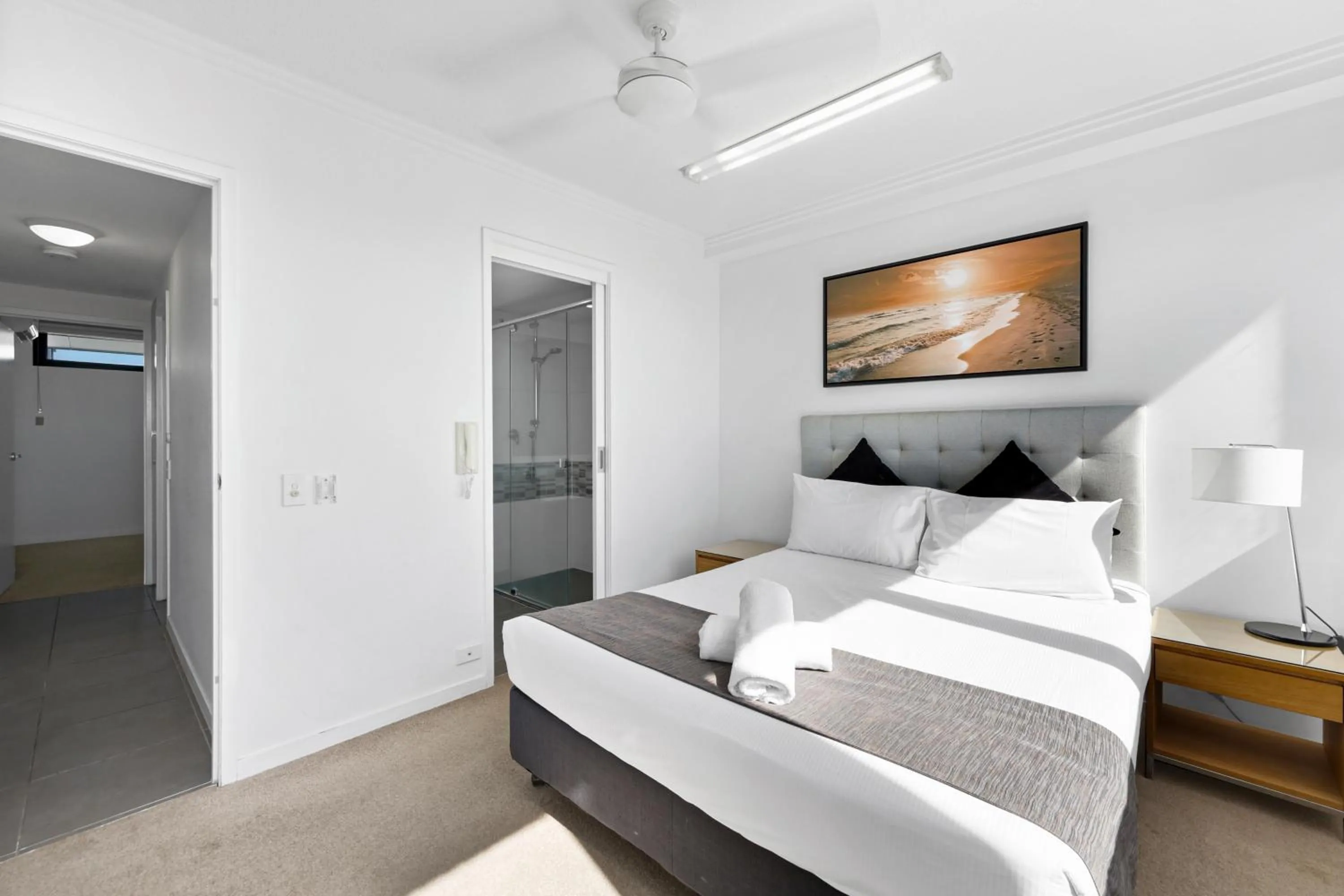 Bedroom, Bed in Pacific Sands Apartments Mackay