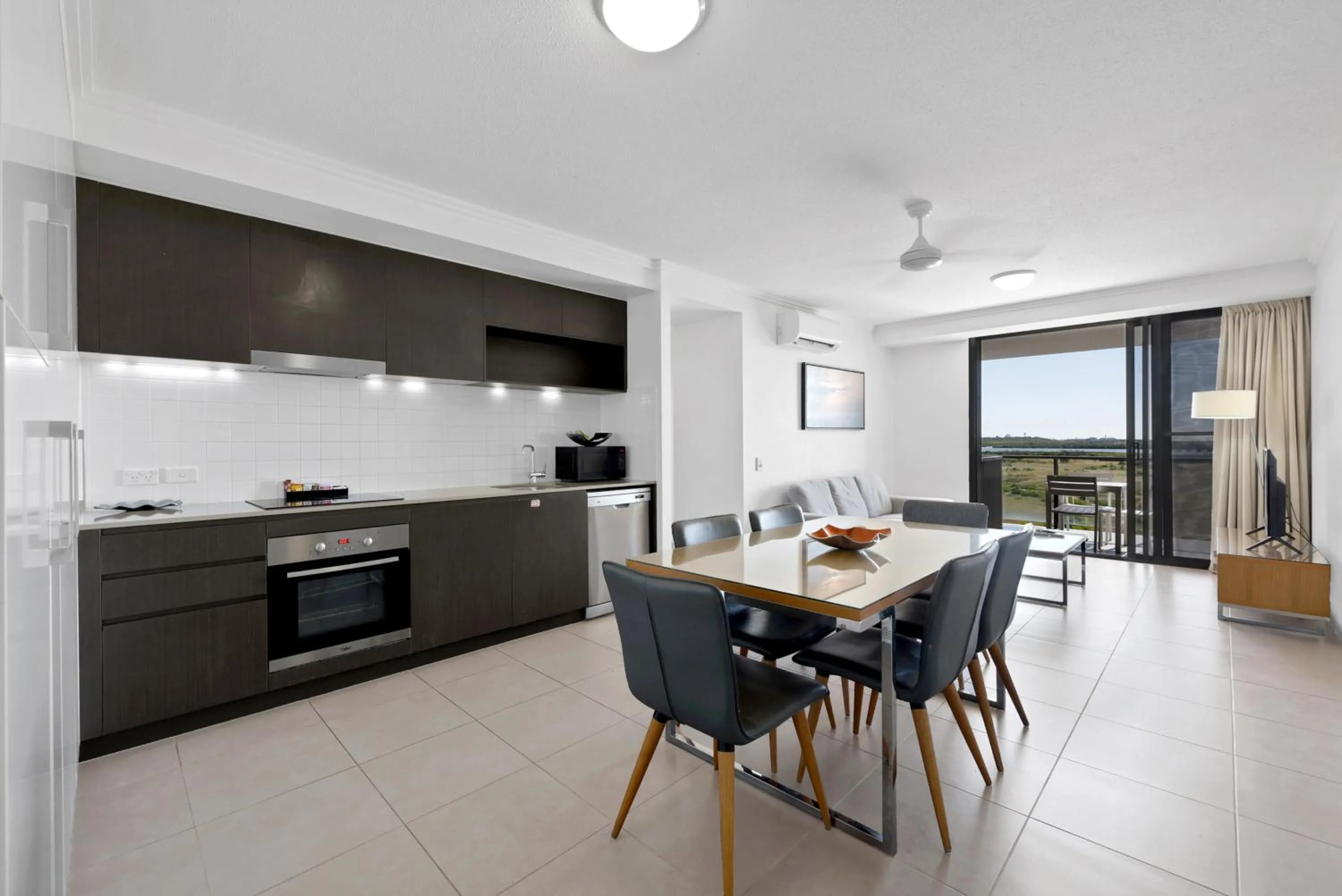 kitchen in Pacific Sands Apartments Mackay