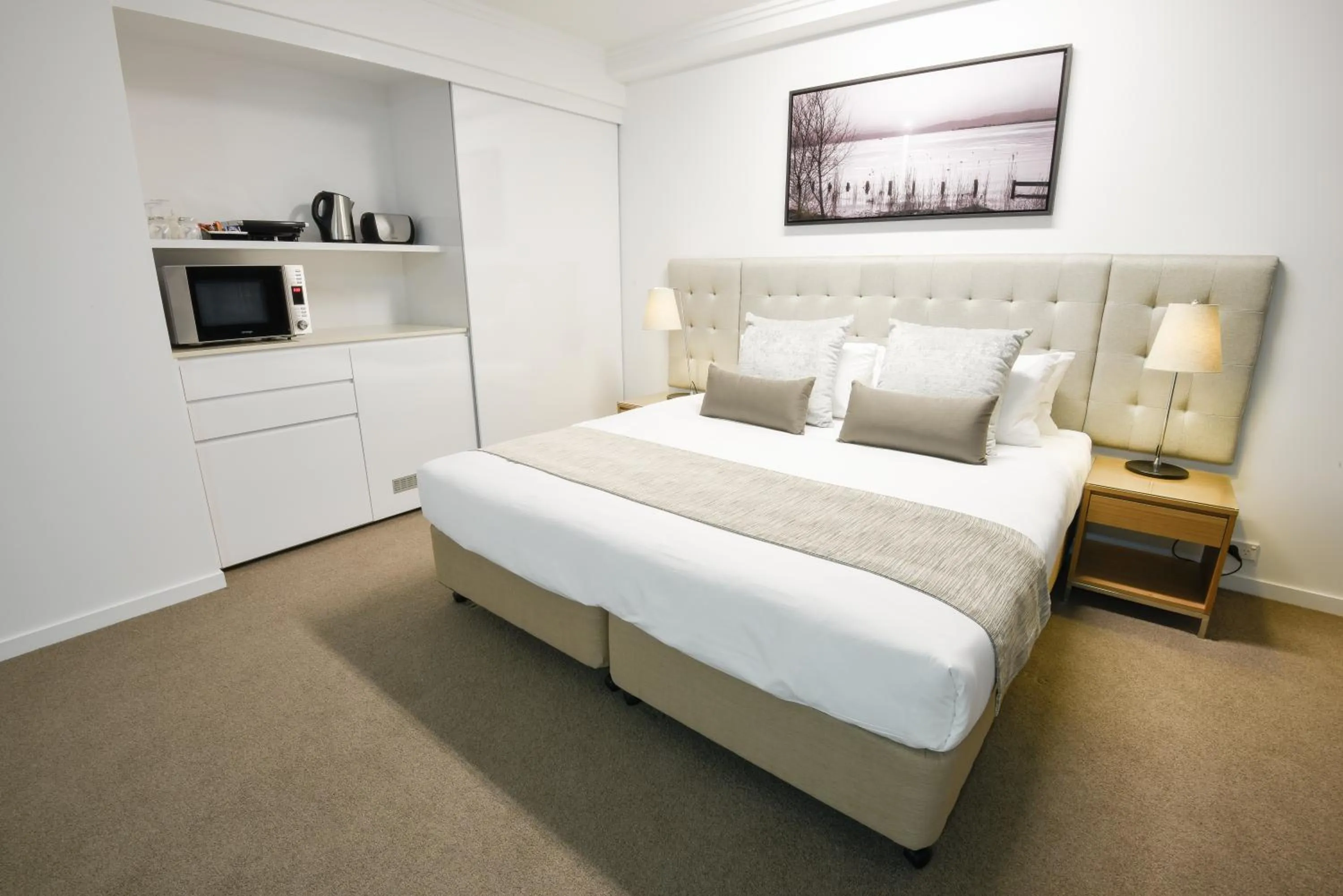 Bedroom, Bed in Pacific Sands Apartments Mackay
