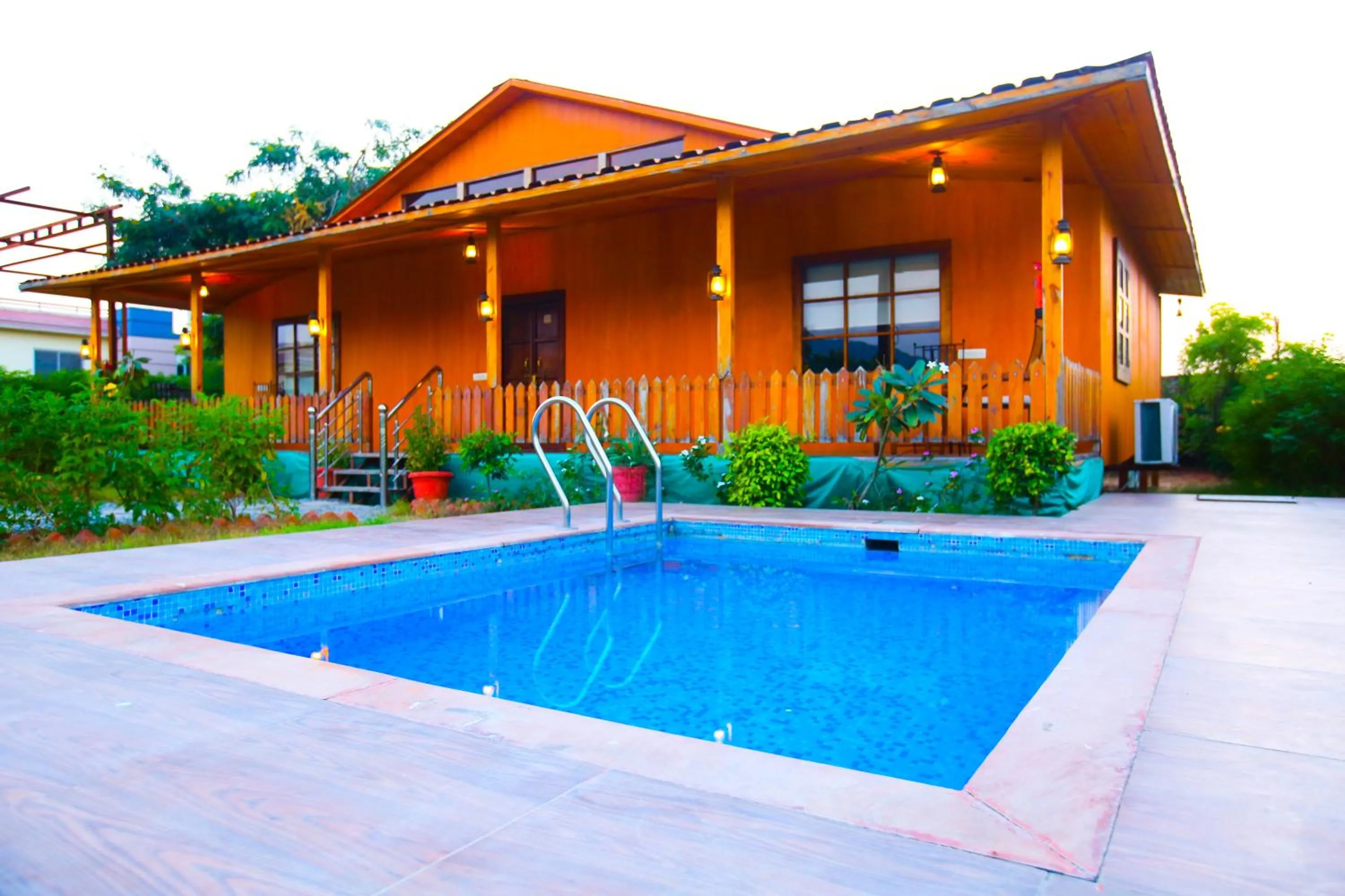 Swimming pool in Aanandam Resort & Spa,Pushkar