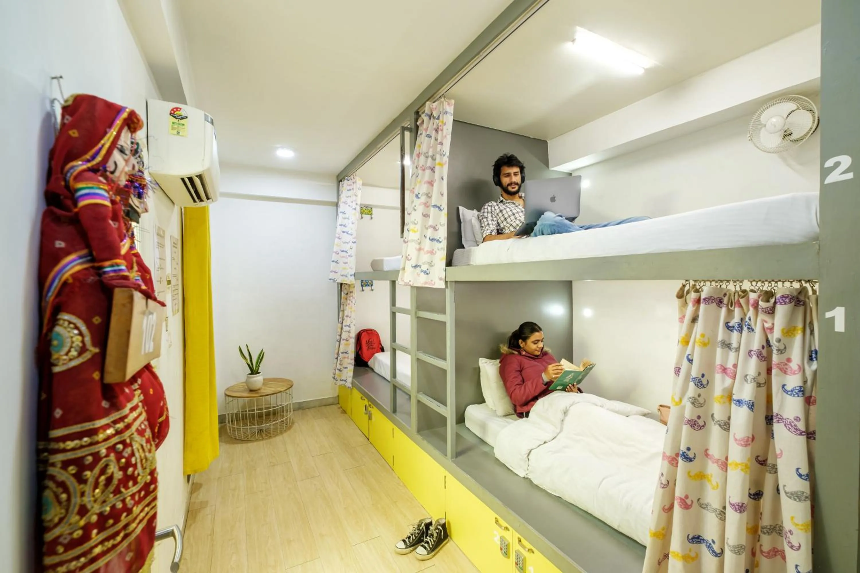 Photo of the whole room, Bed in Moustache Hostel, Jaipur