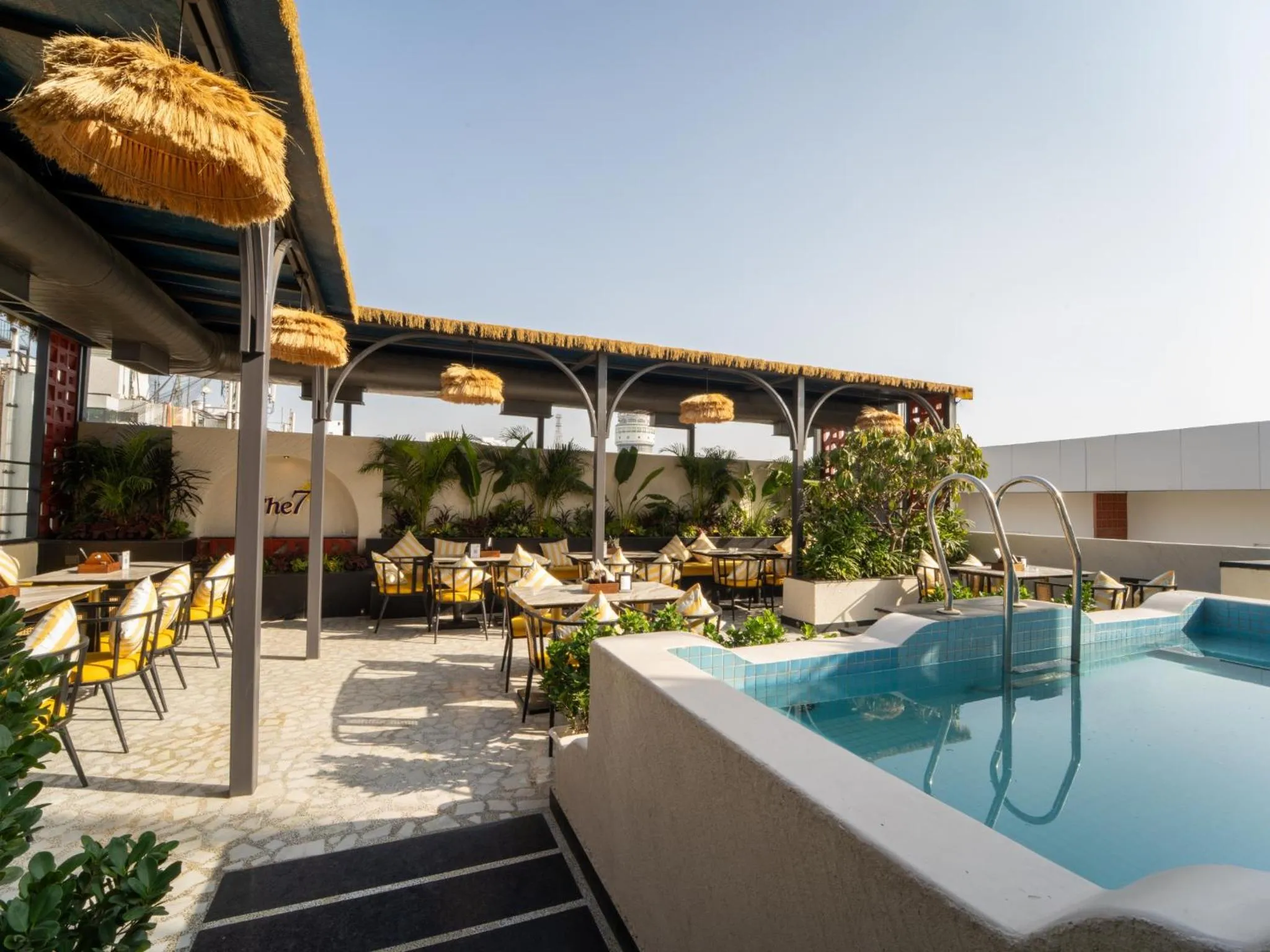 Patio in Moustache Hostel, Jaipur