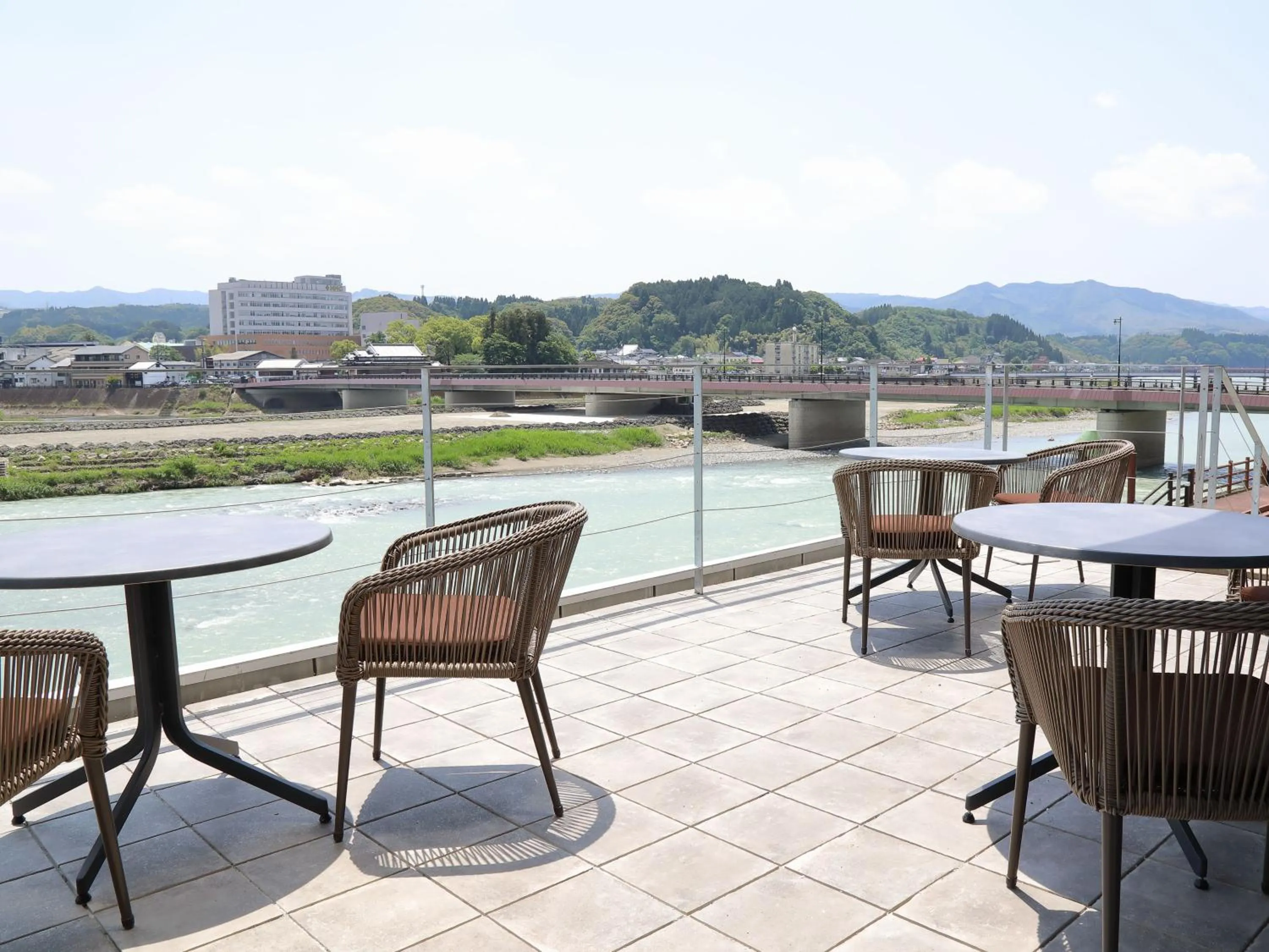 Balcony/Terrace in Hitoyoshi Onsen Nabeya