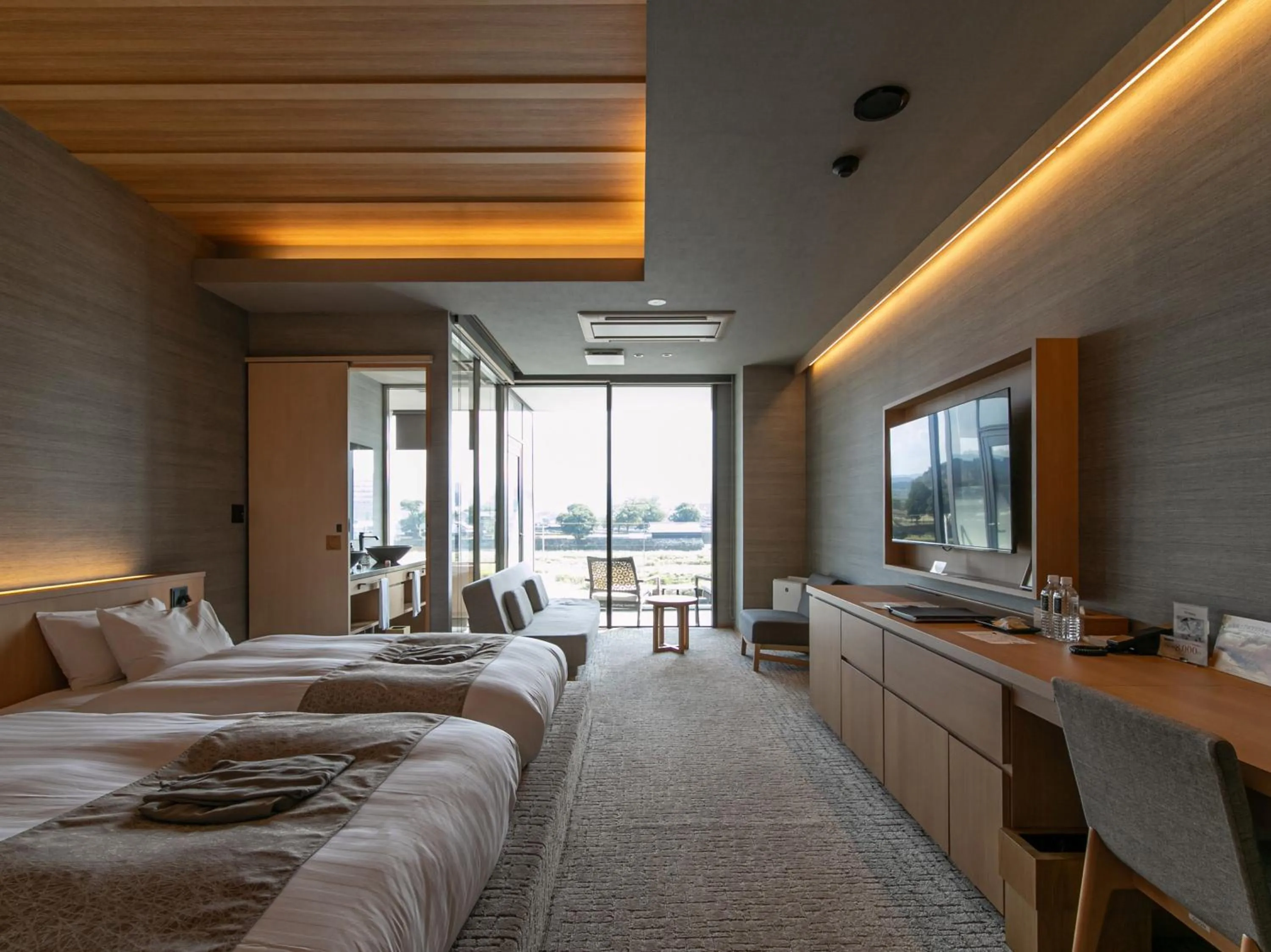 Bed in Hitoyoshi Onsen Nabeya