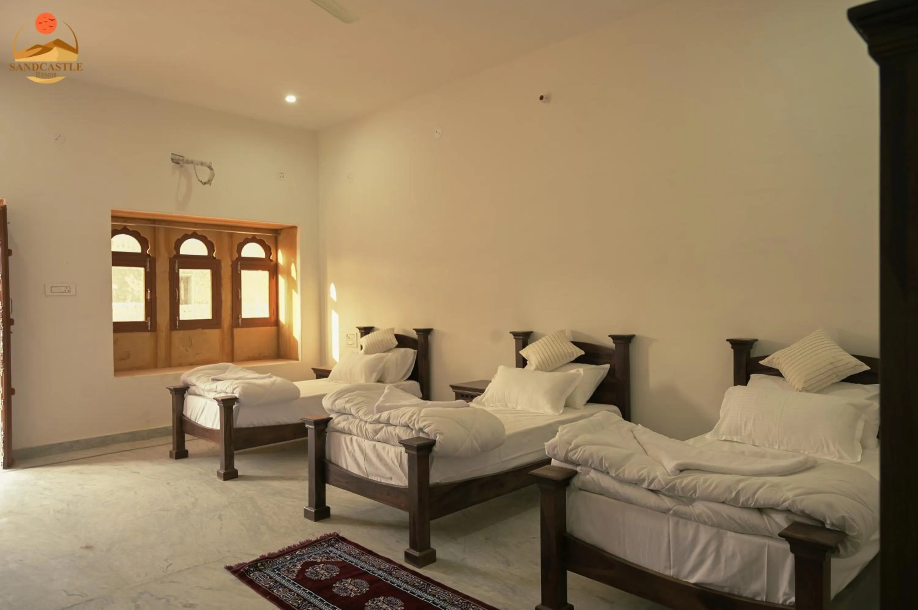 Bedroom, Bed in sand castle resort