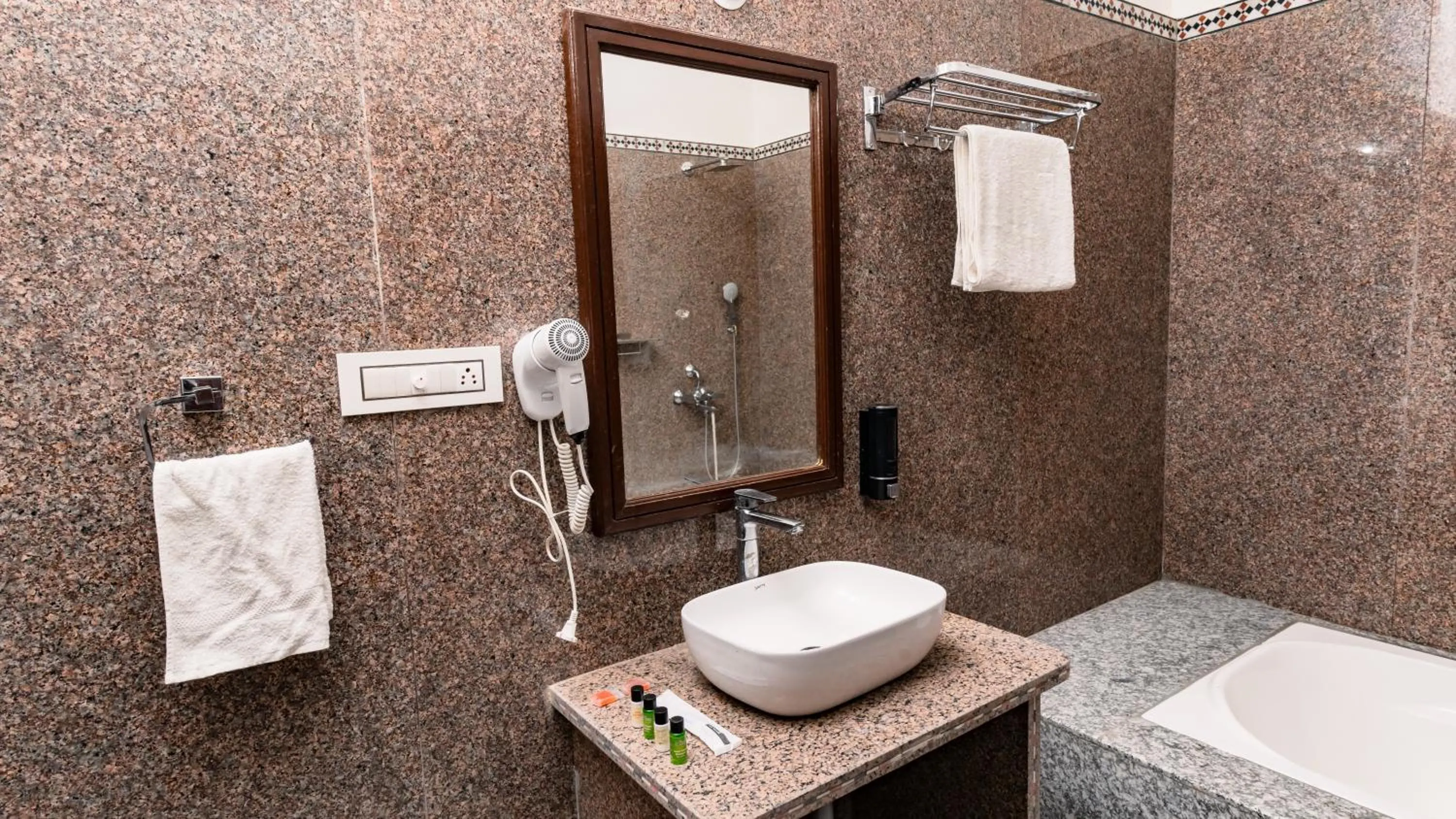 Bathroom in sand castle resort