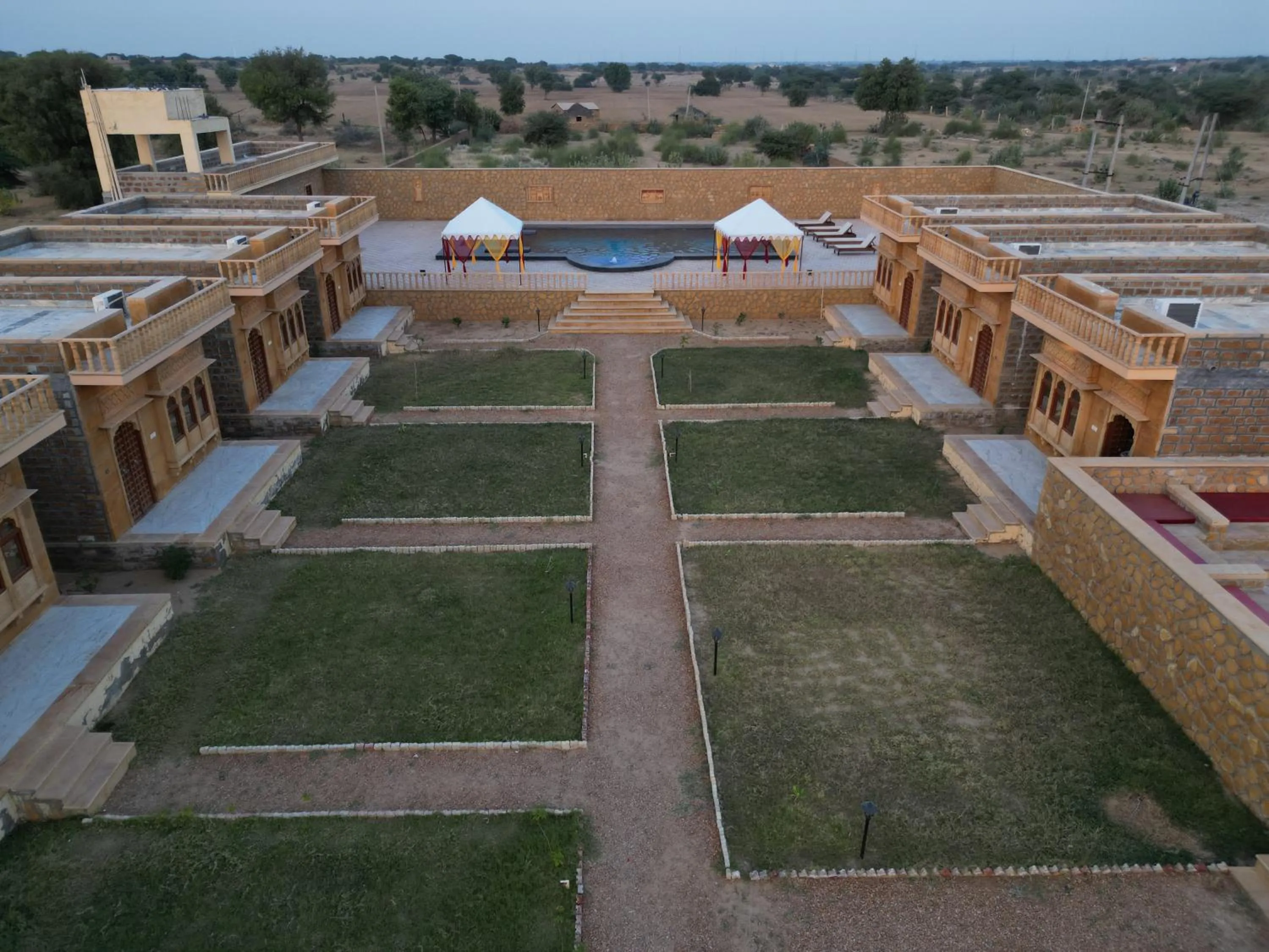 Property building in sand castle resort