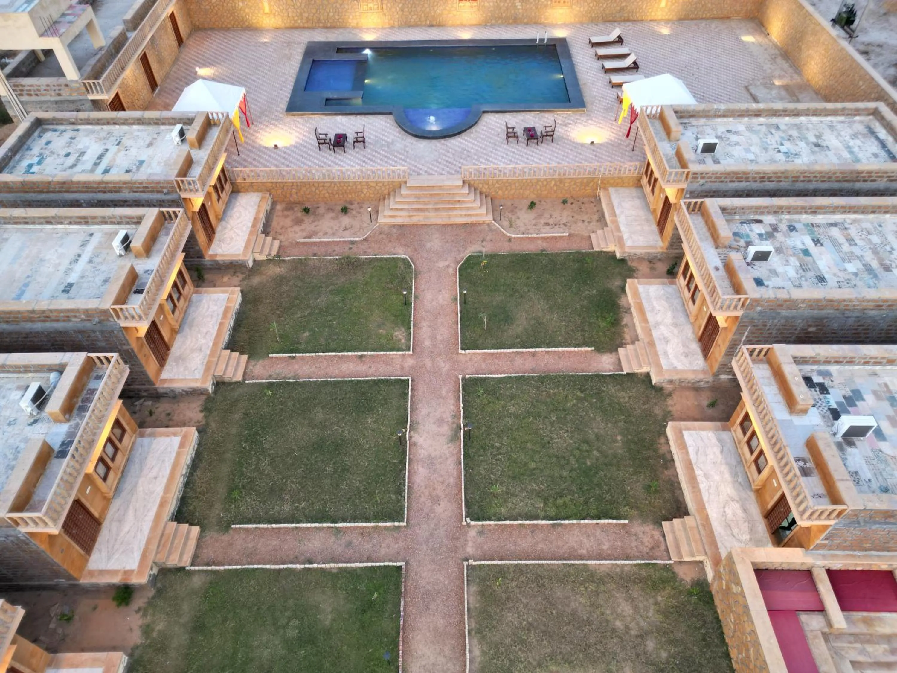 Property building in sand castle resort