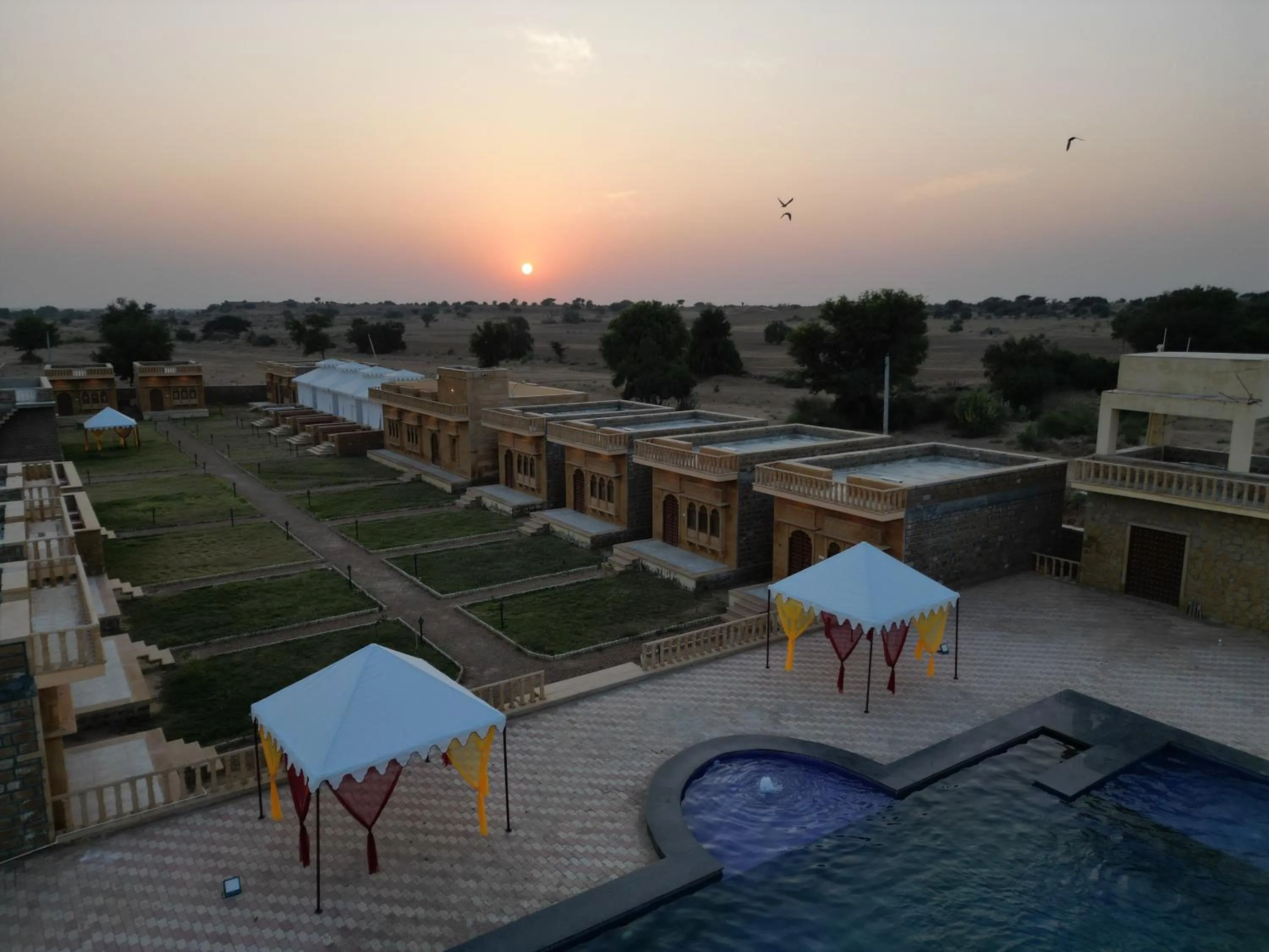 Property building in sand castle resort