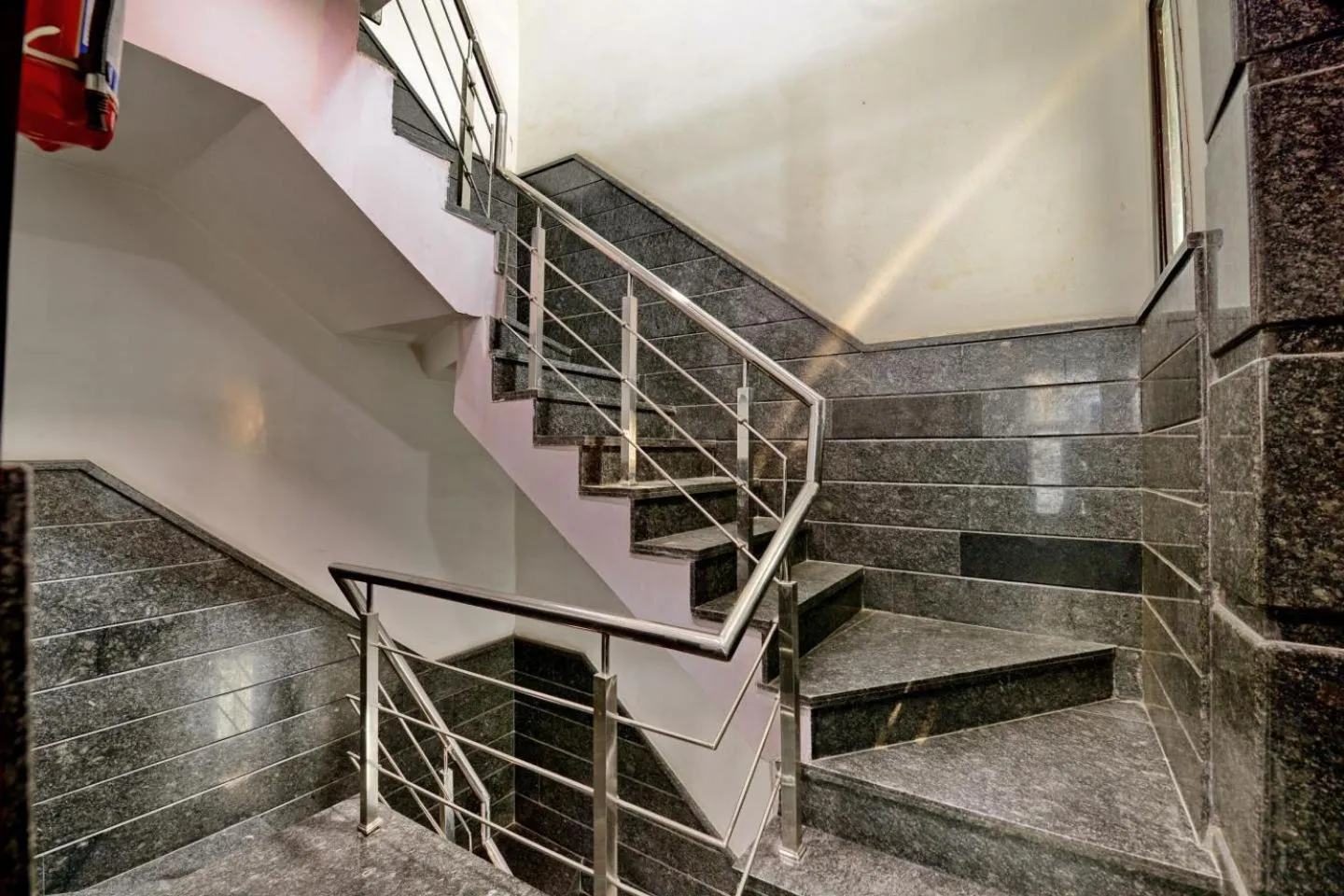 Facade/entrance in Goel Residency