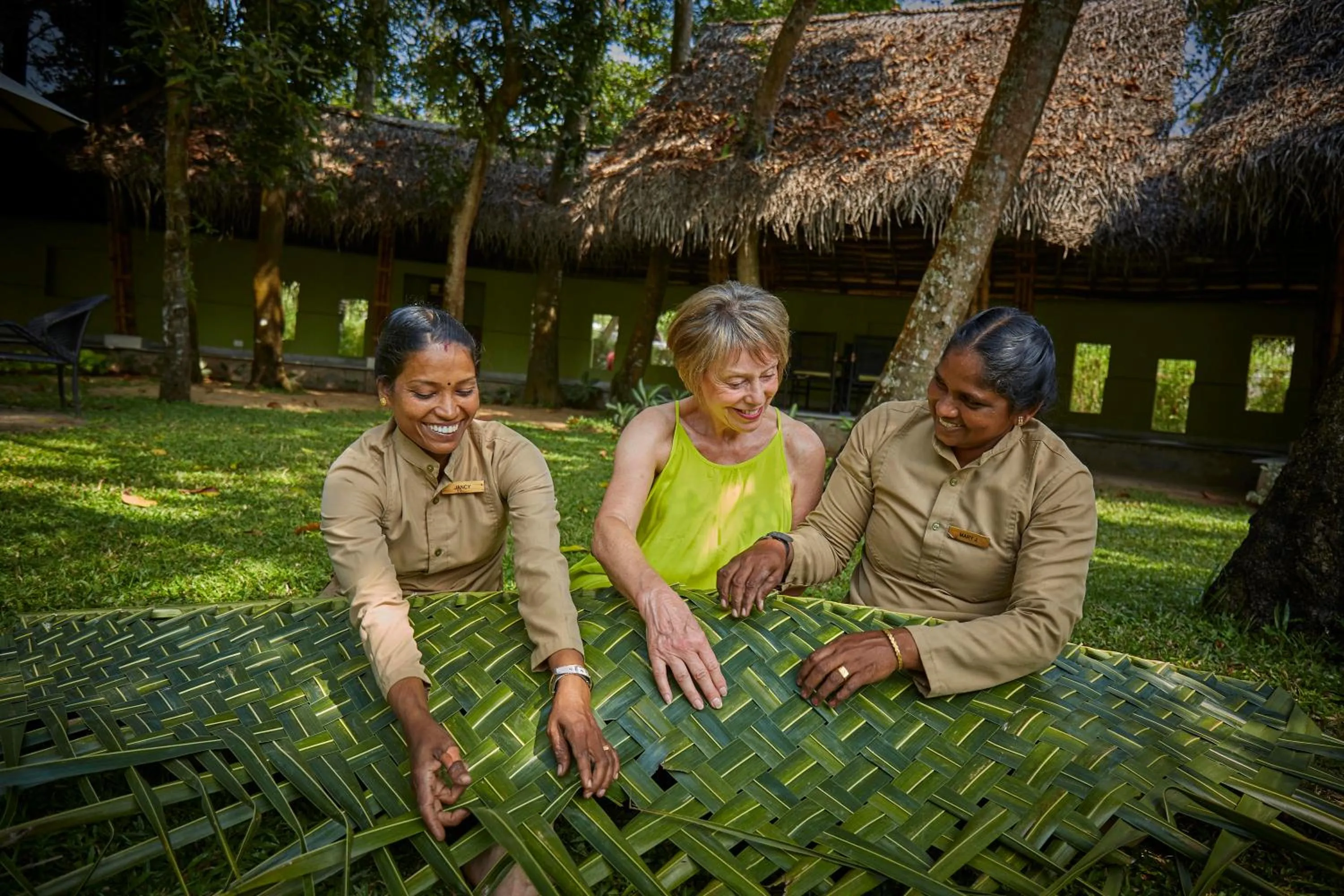 group of guests in Xandari Pearl Beach Resort