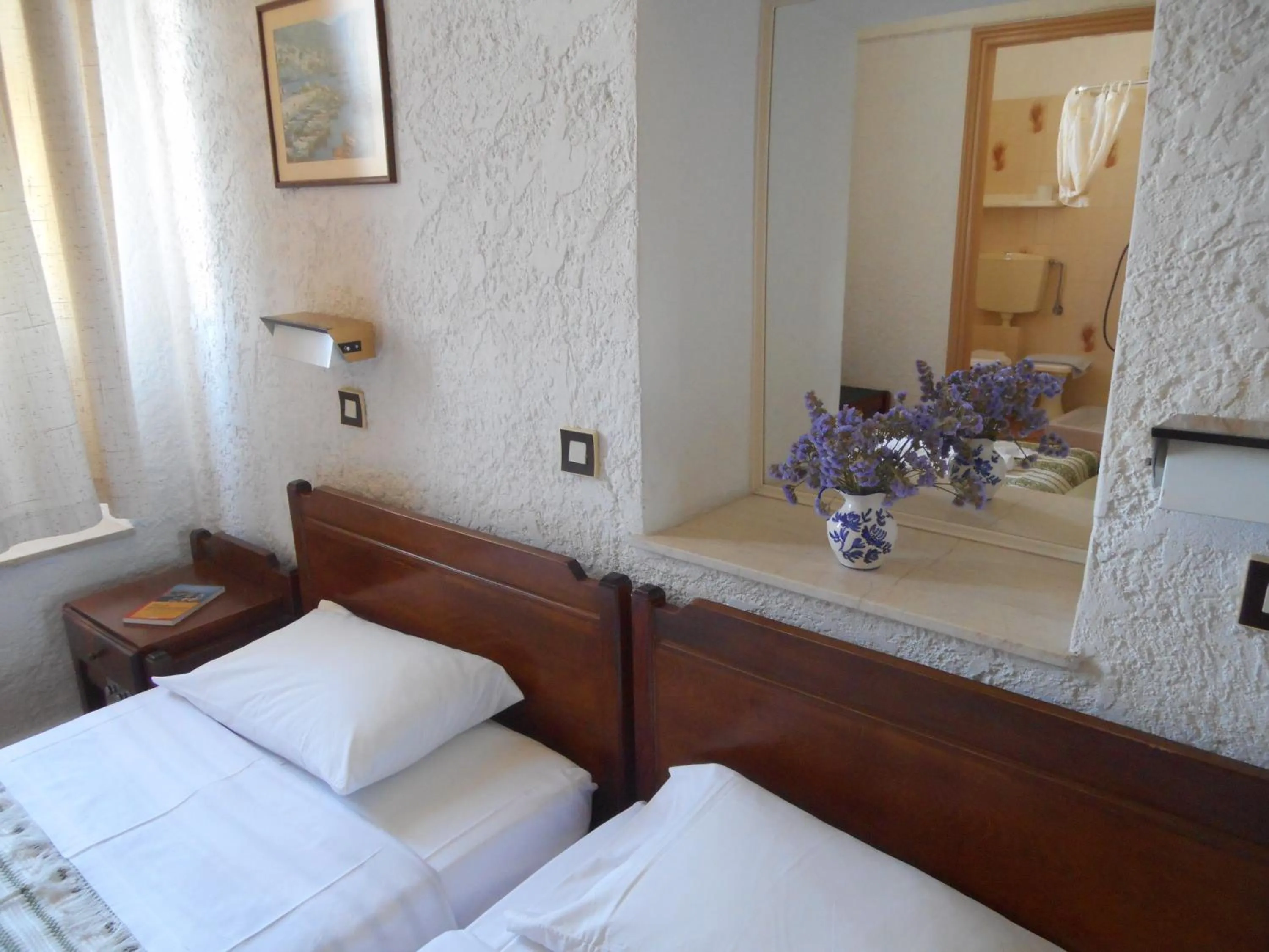 Decorative detail, Bed in Pythaïs Hotel