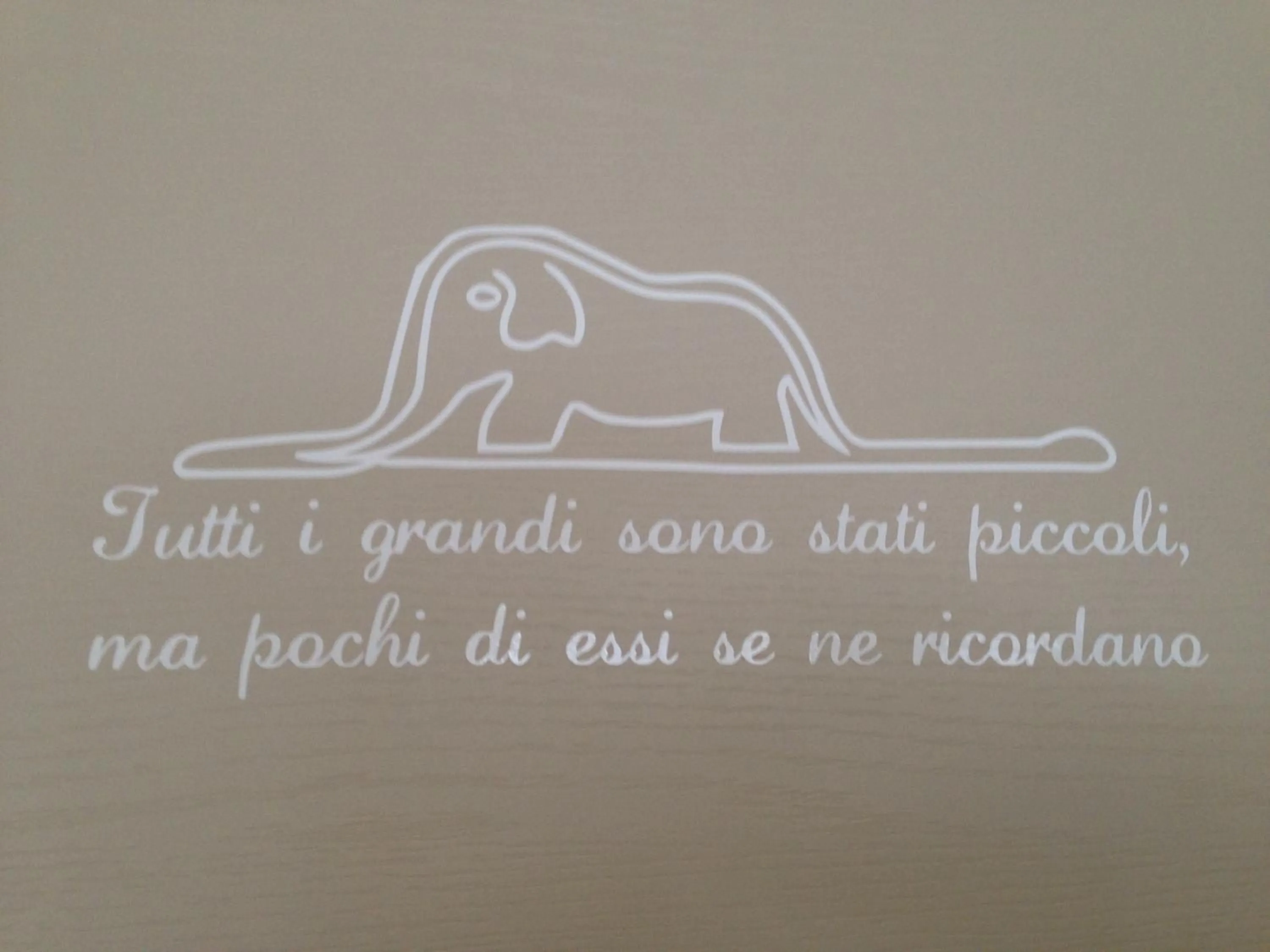 Decorative detail in B&B Il Piccolo Principe room and breakfast