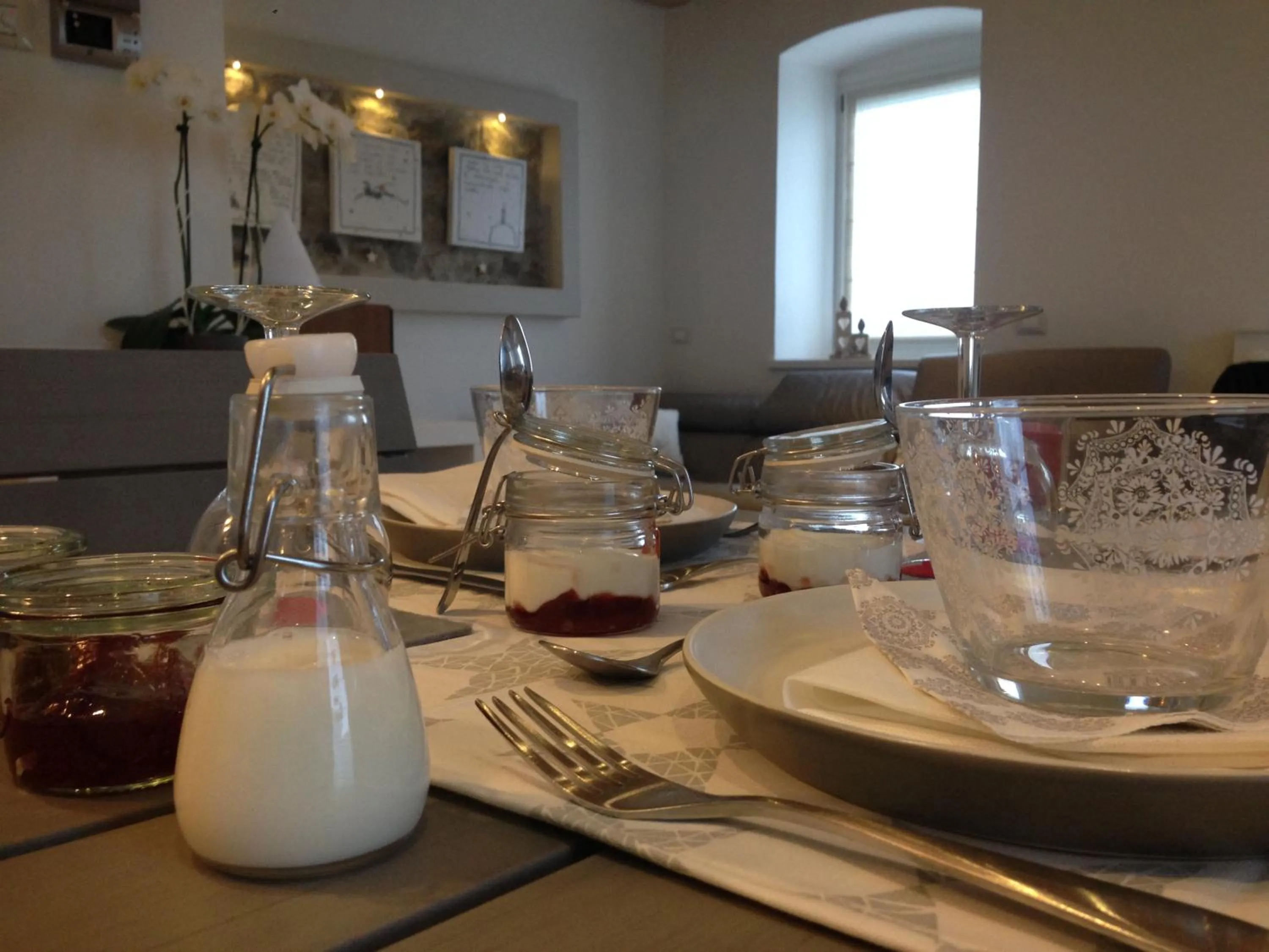 Italian breakfast in B&B Il Piccolo Principe room and breakfast