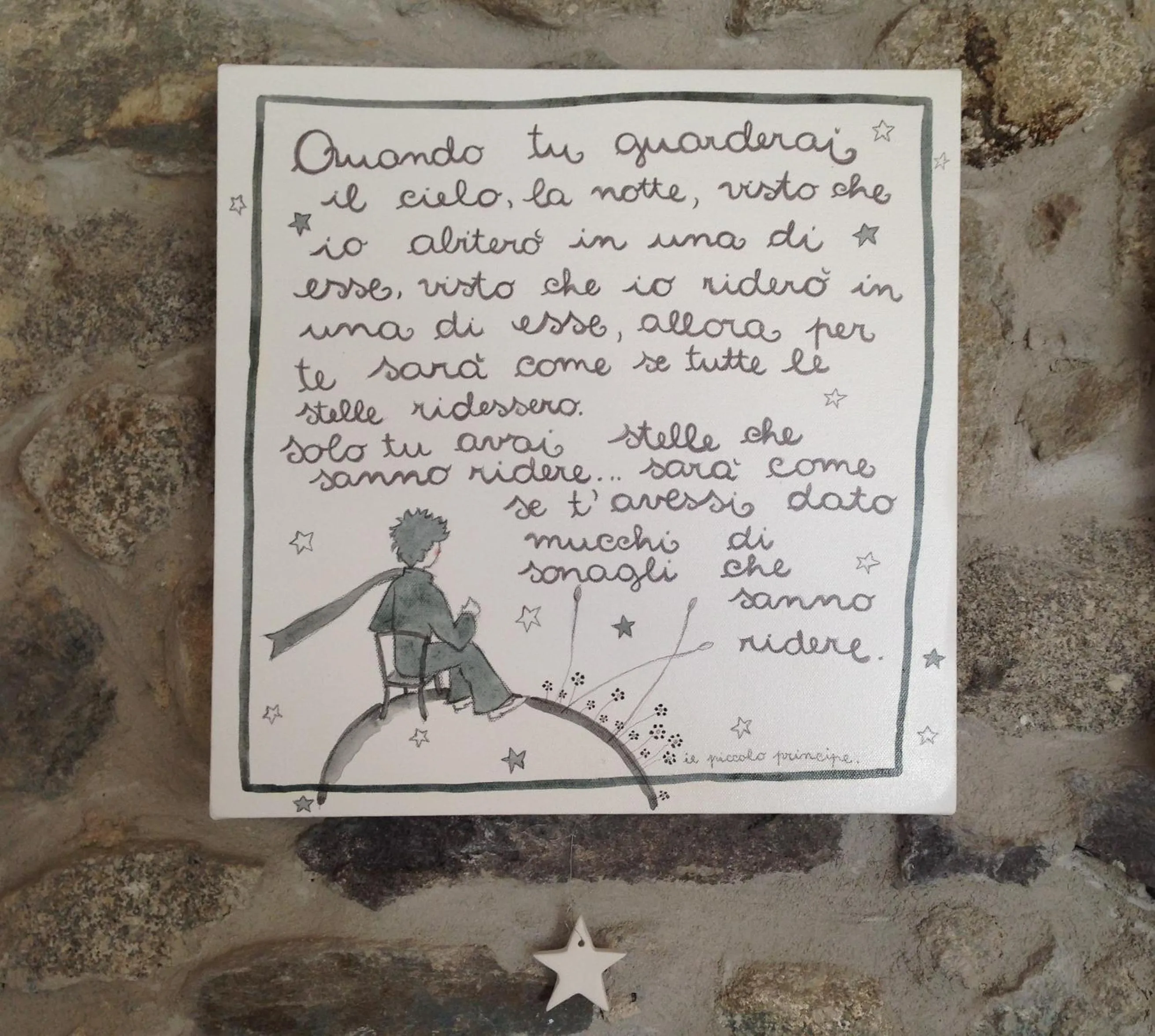 Decorative detail in B&B Il Piccolo Principe room and breakfast