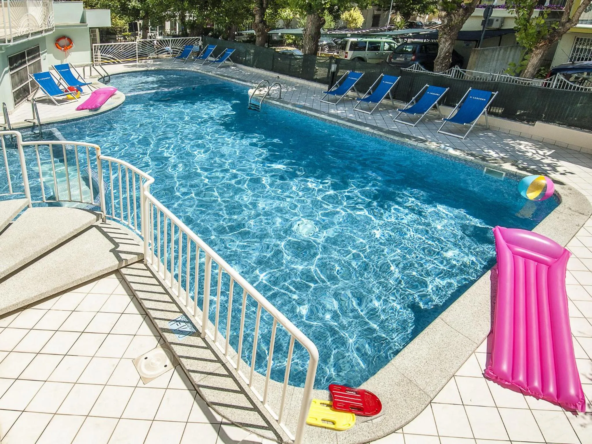Pool view in Hotel Losanna
