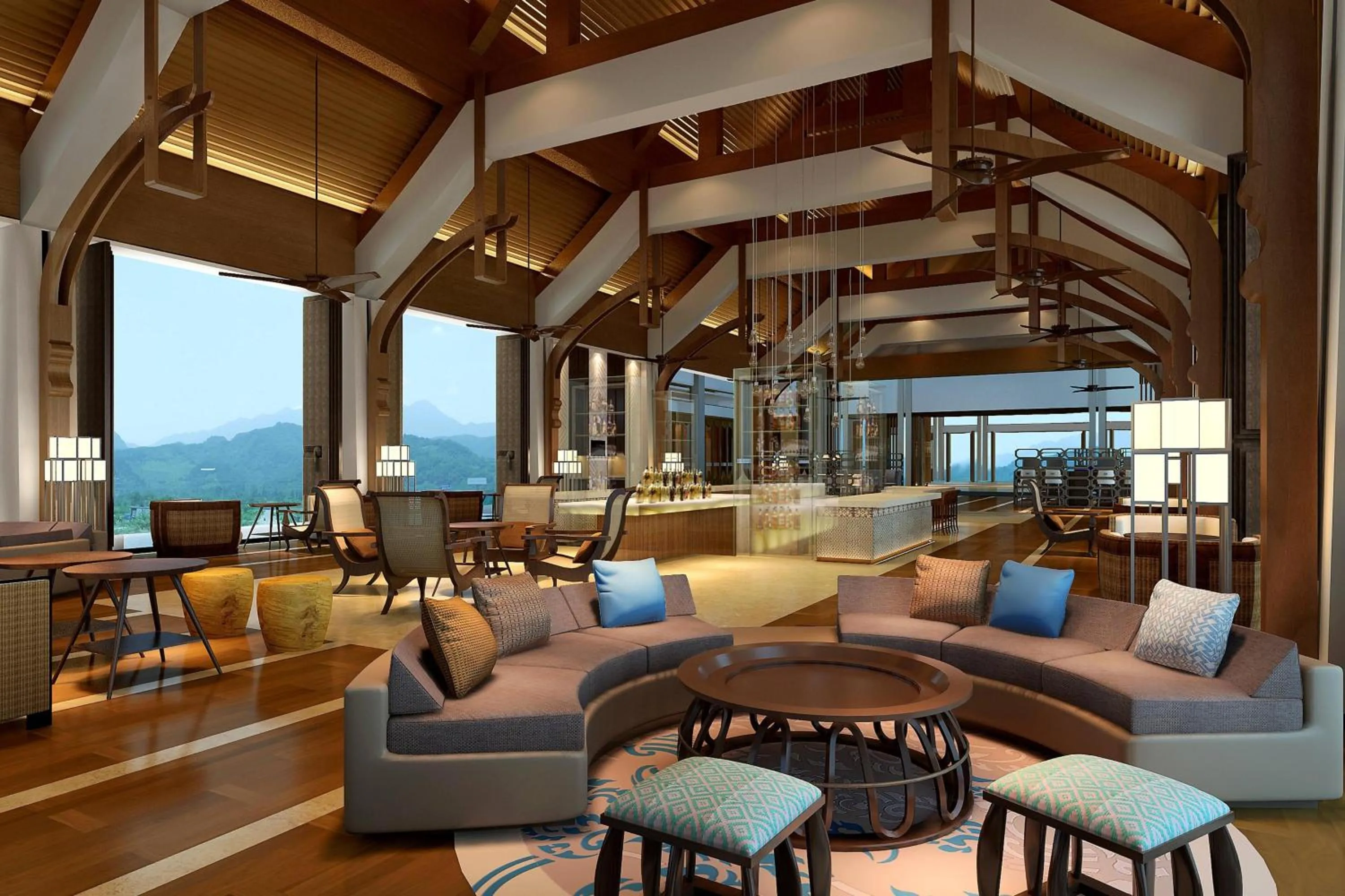 Lobby or reception in Sheraton Grand Xishuangbanna Hotel