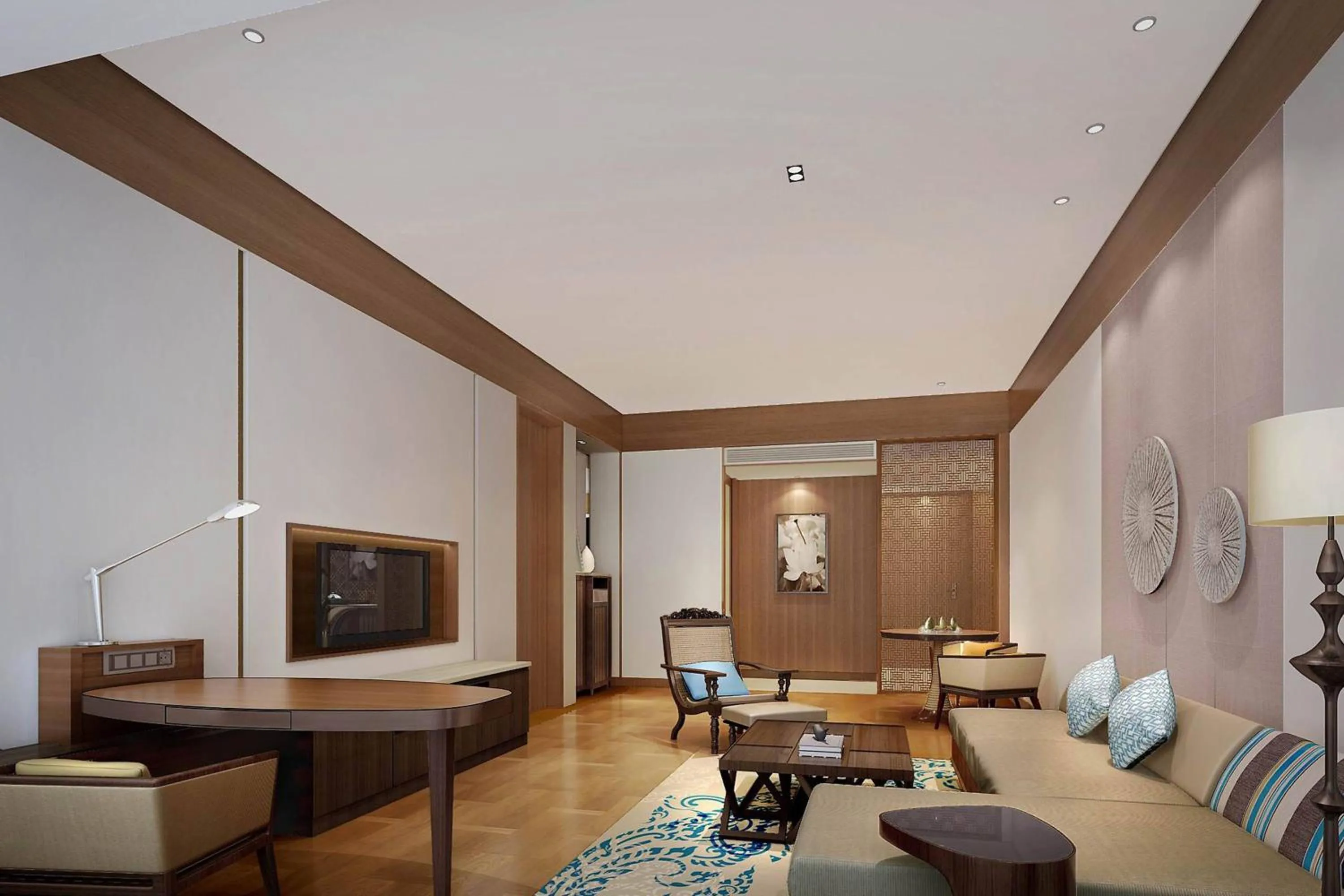 Living room in Sheraton Grand Xishuangbanna Hotel