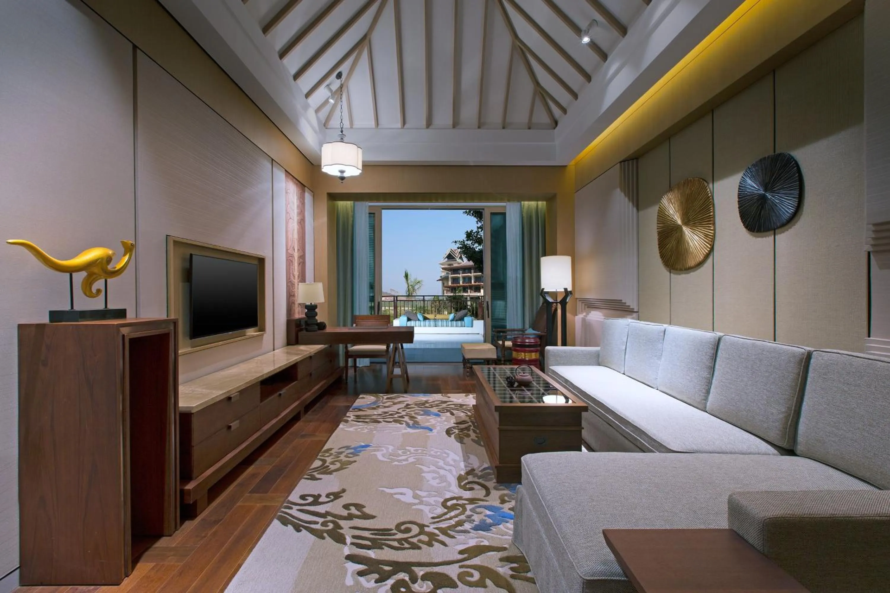 Living room in Sheraton Grand Xishuangbanna Hotel