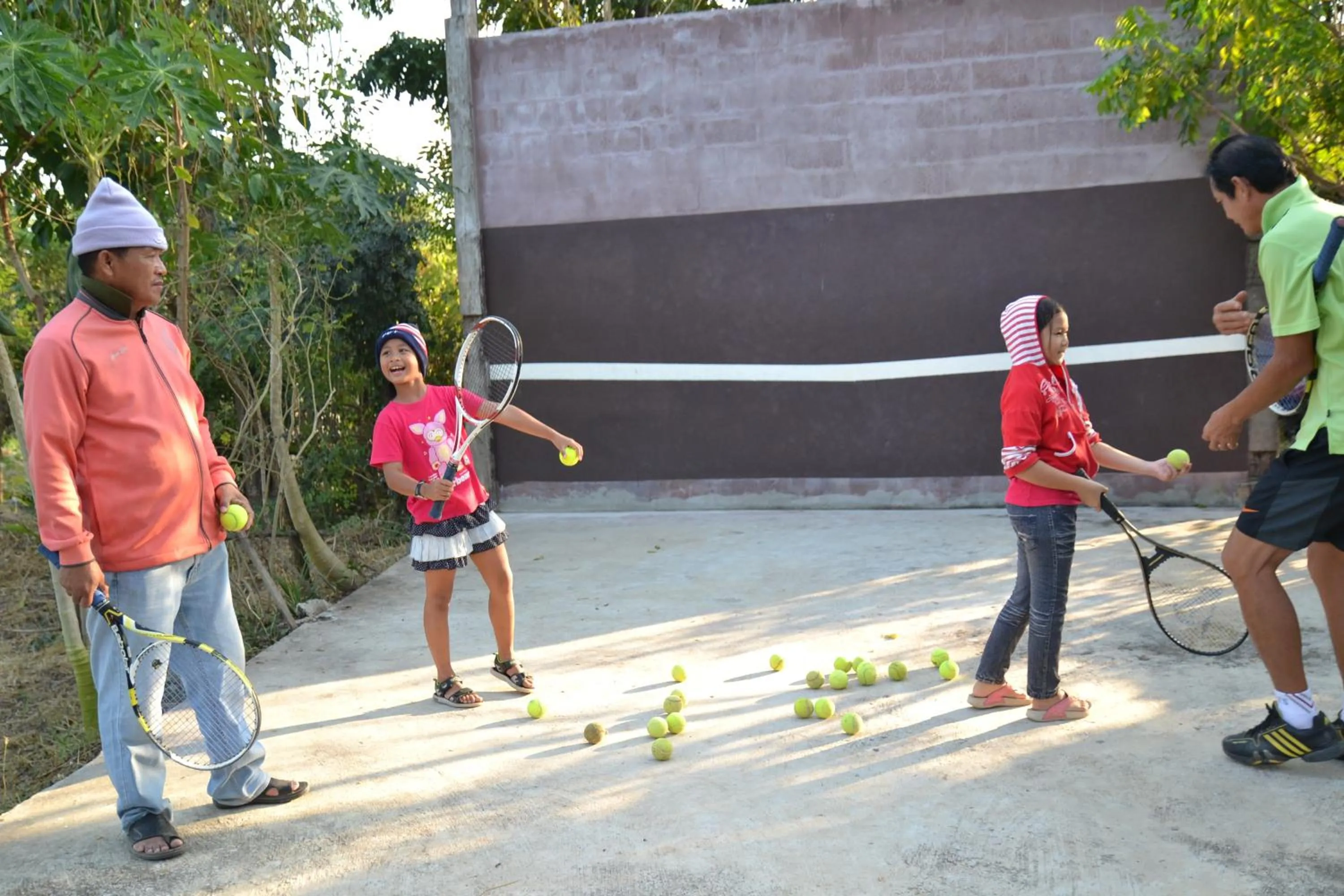 Tennis court in Sukhothai City Resort