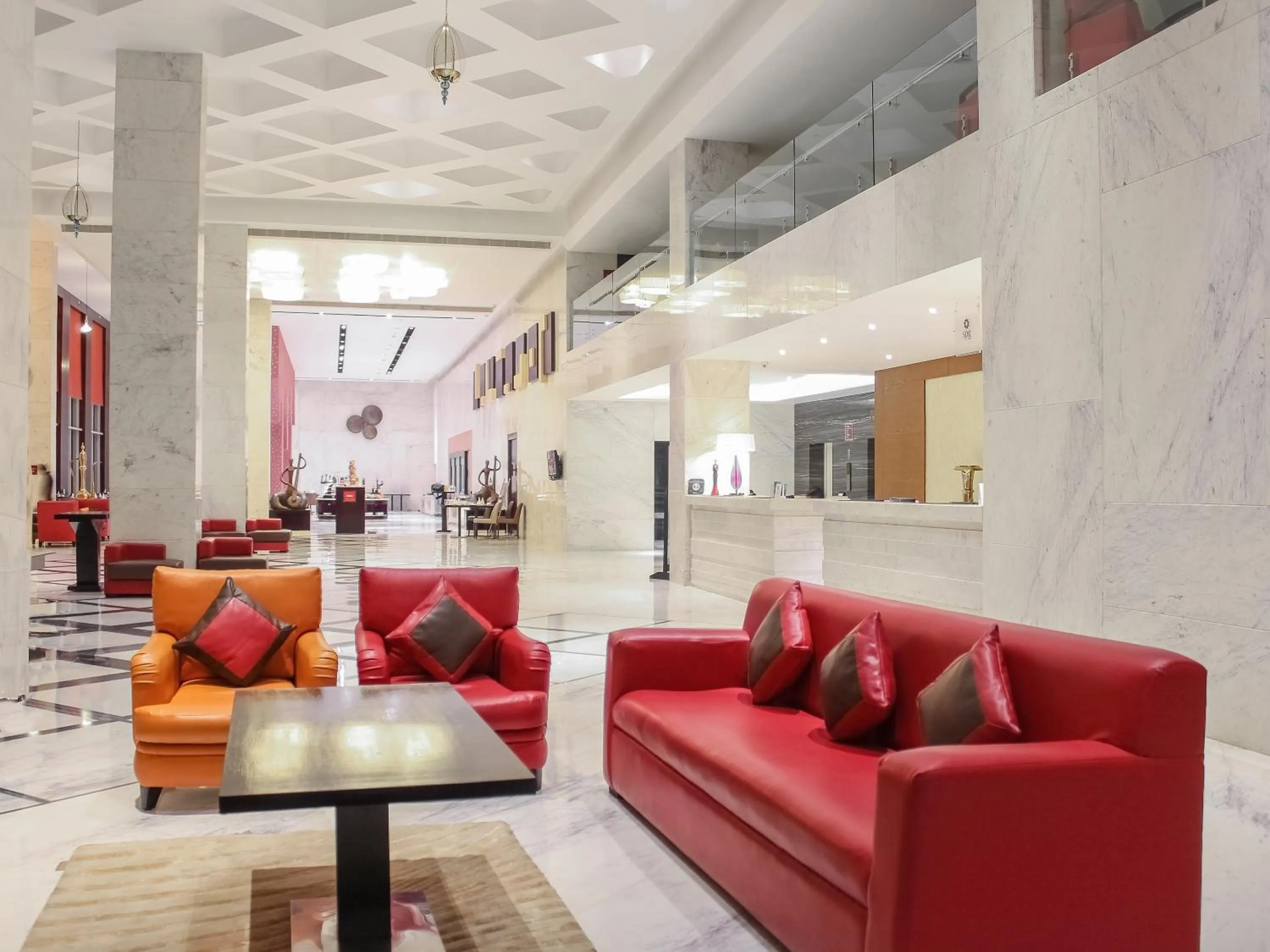 Lobby or reception in Radisson Hotel Agra