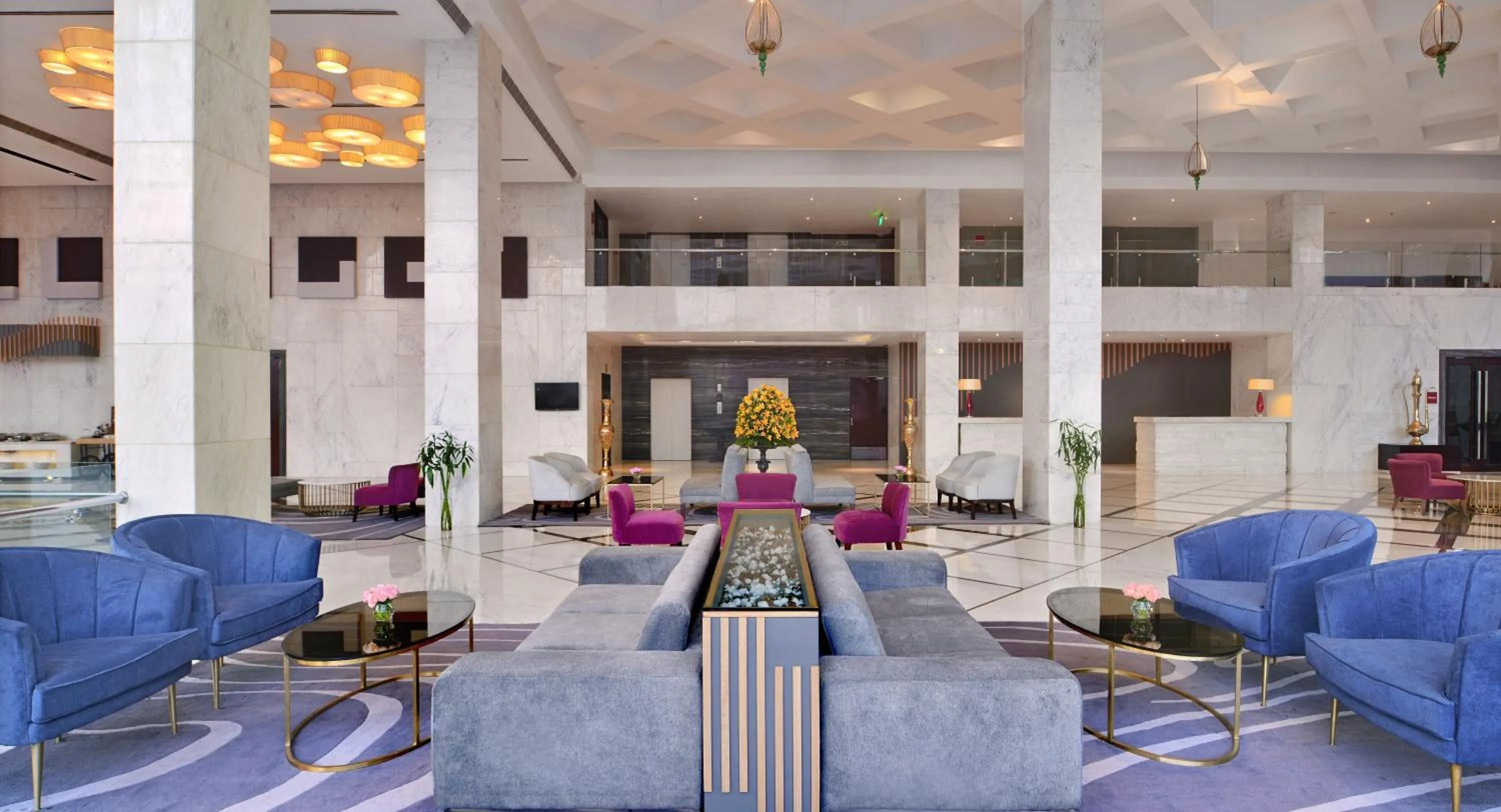 Lobby or reception in Radisson Hotel Agra