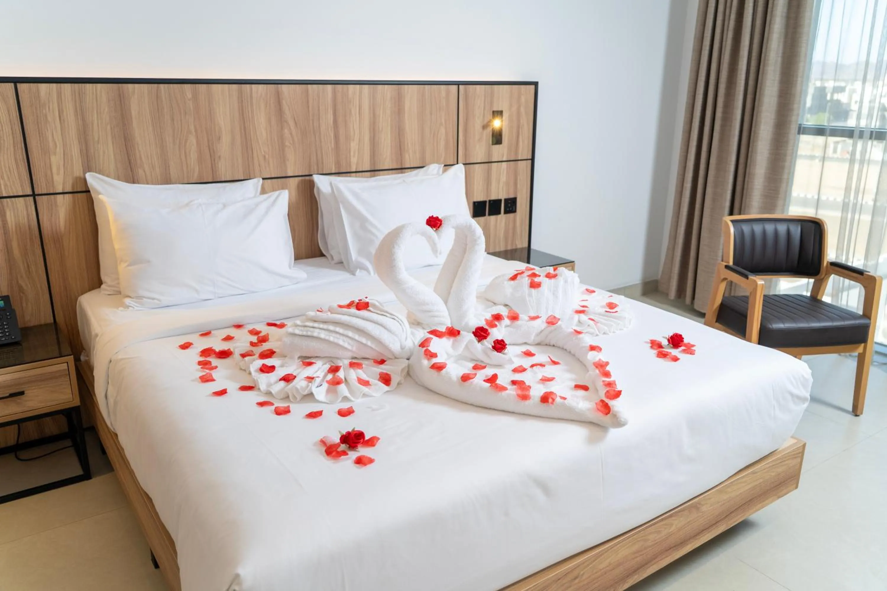 Bed in Hafawah Resort