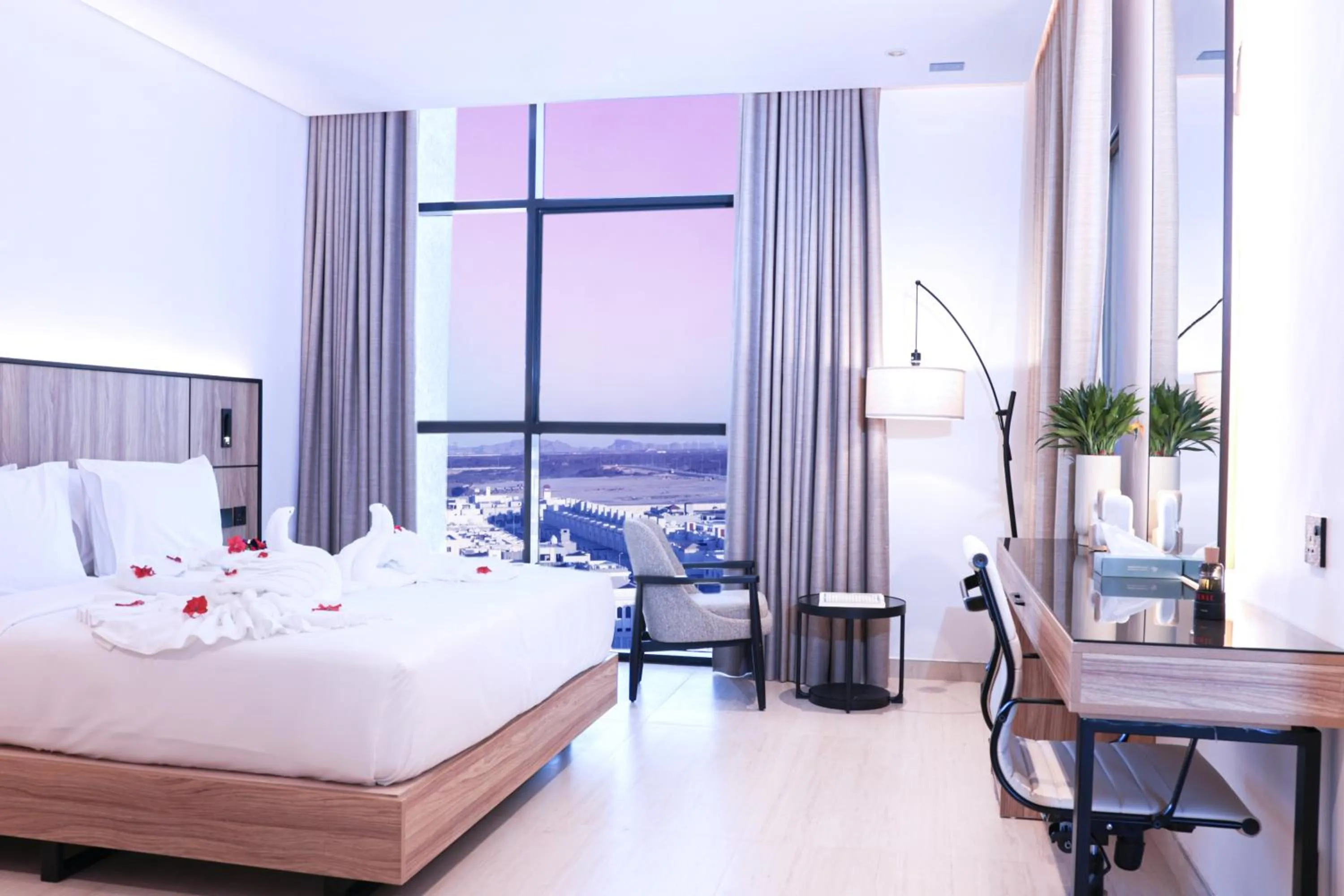 View (from property/room), Bed in Hafawah Resort