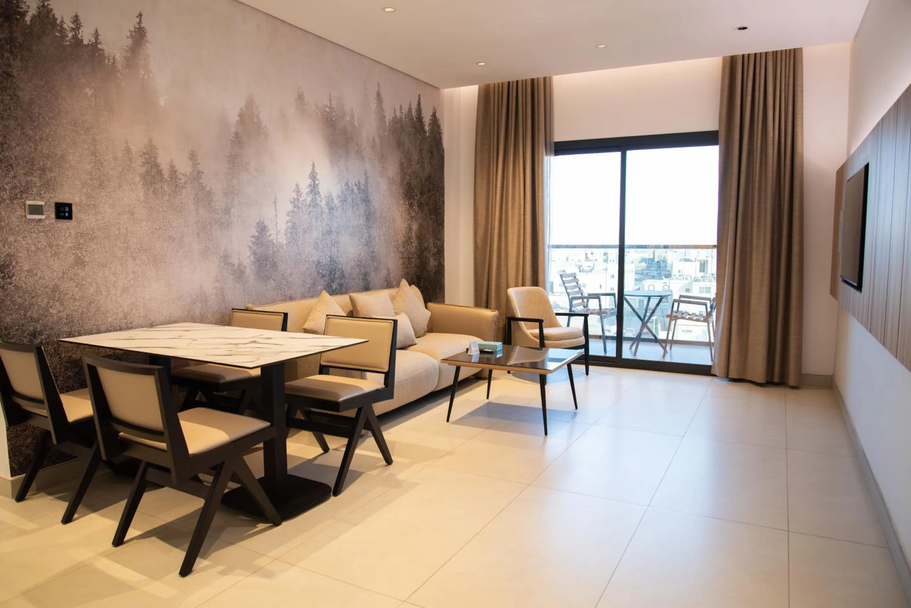 Seating area in Hafawah Resort