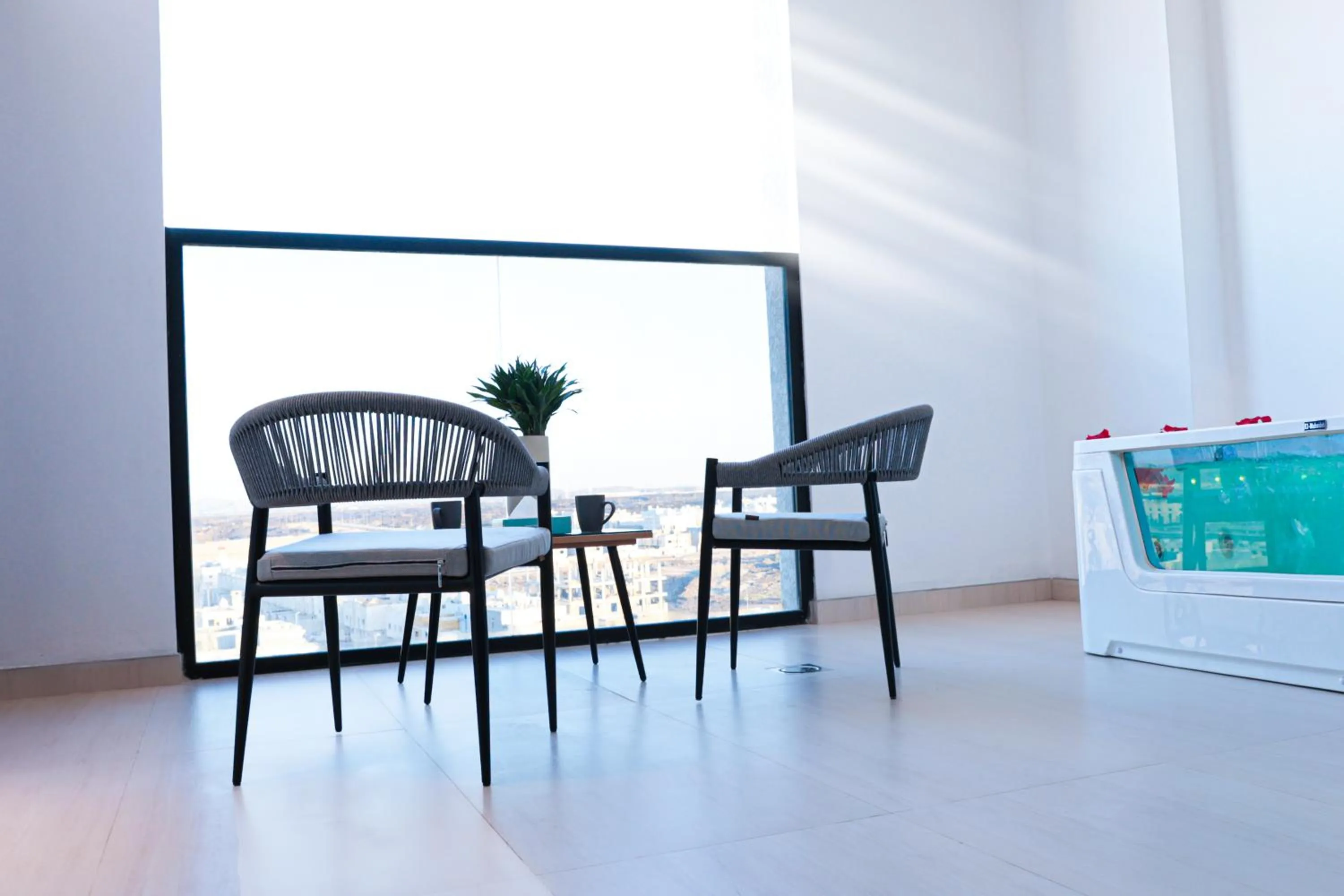 Seating area in Hafawah Resort