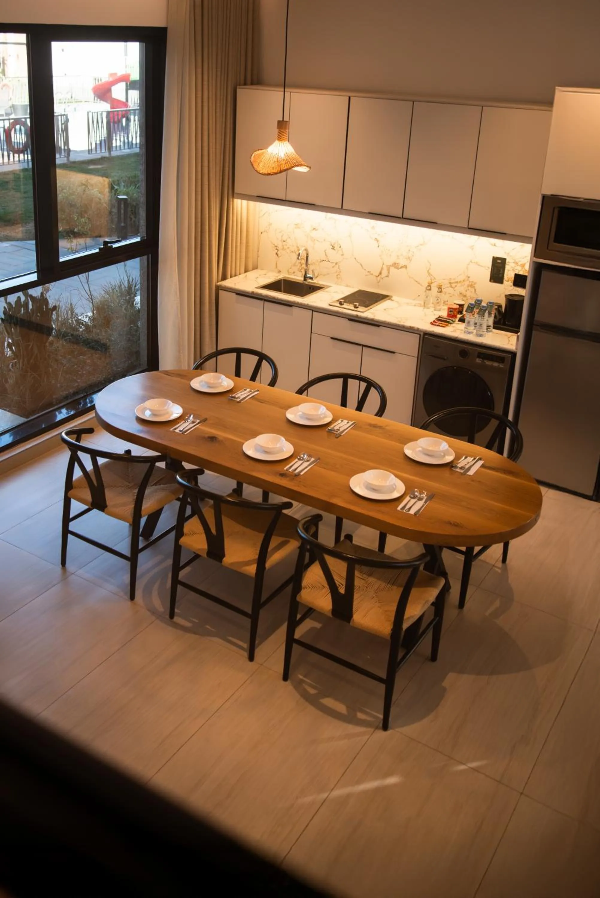 Kitchen or kitchenette in Hafawah Resort