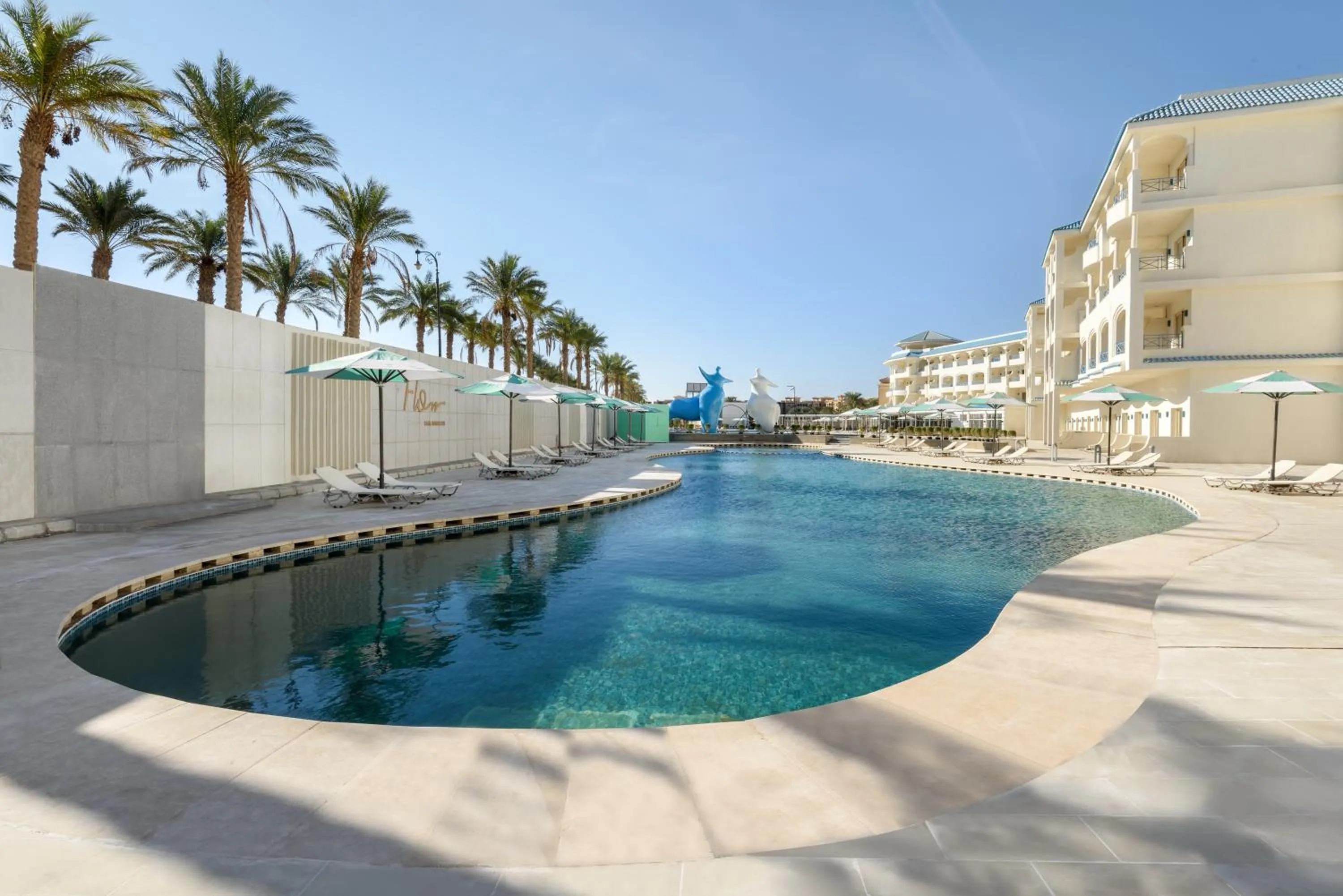 Pool view in Flow Spectrum Resort Sahl Hasheesh