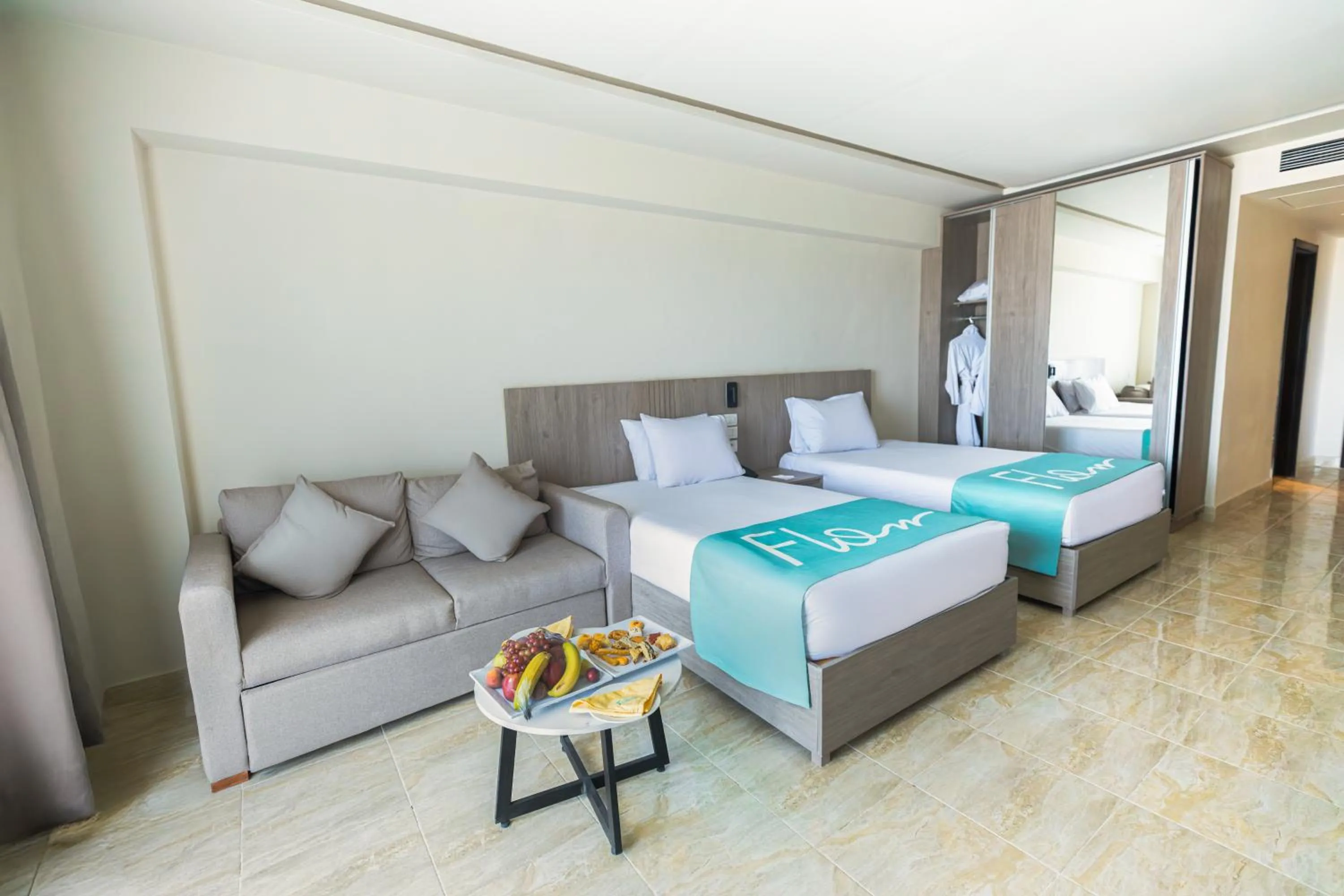 Bedroom, Bed in Flow Spectrum Resort Sahl Hasheesh