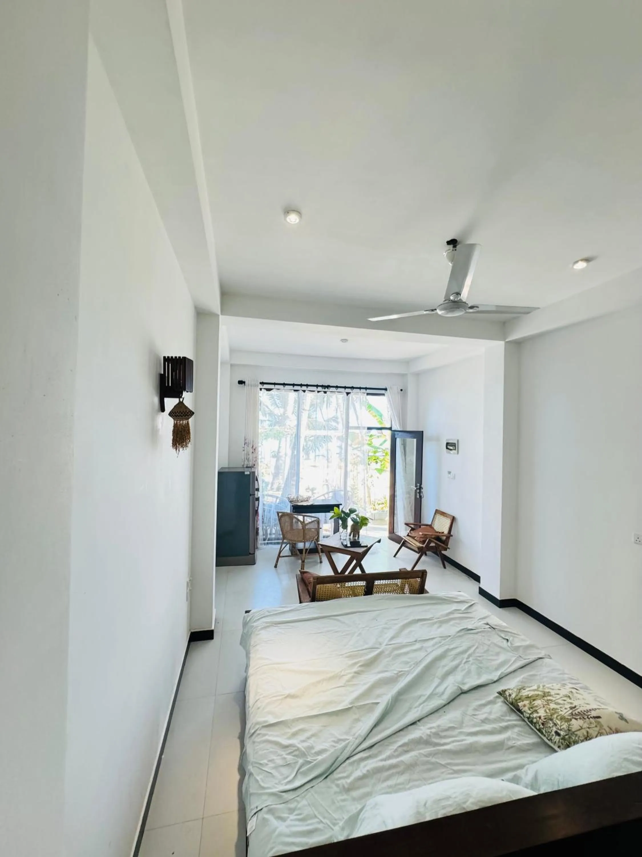 View (from property/room), Bed in Coconut Palm beach restaurant and rooms